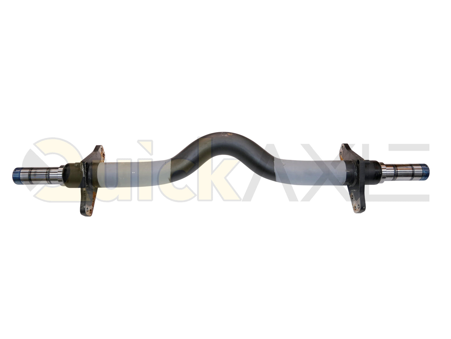 Air Disc Brake Axle, 71.5 Axle Track, QuickAxle Universal Mounting Pattern Brake Flange, 22.5k Beam, 6.25 Bent Tube With 5 in Dia and P Spindle