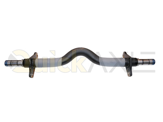 Air Disc Brake Axle, 71.5 Axle Track, QuickAxle Universal Mounting Pattern Brake Flange, 22.5k Beam, 6.25 Bent Tube With 5 in Dia and P Spindle