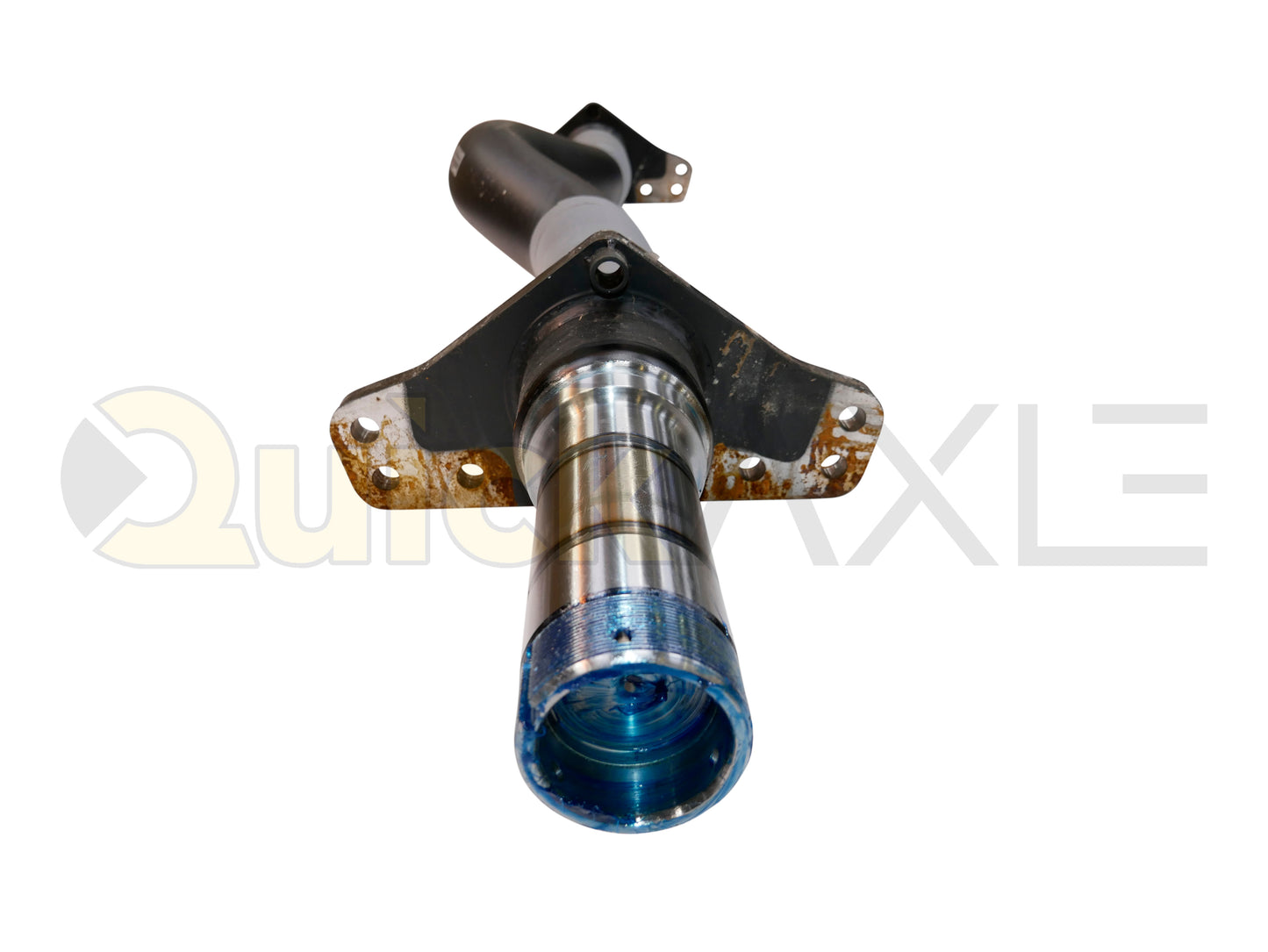 Air Disc Brake Axle, 71.5 Axle Track, QuickAxle Universal Mounting Pattern Brake Flange, 22.5k Beam, 6.25 Bent Tube With 5 in Dia and P Spindle