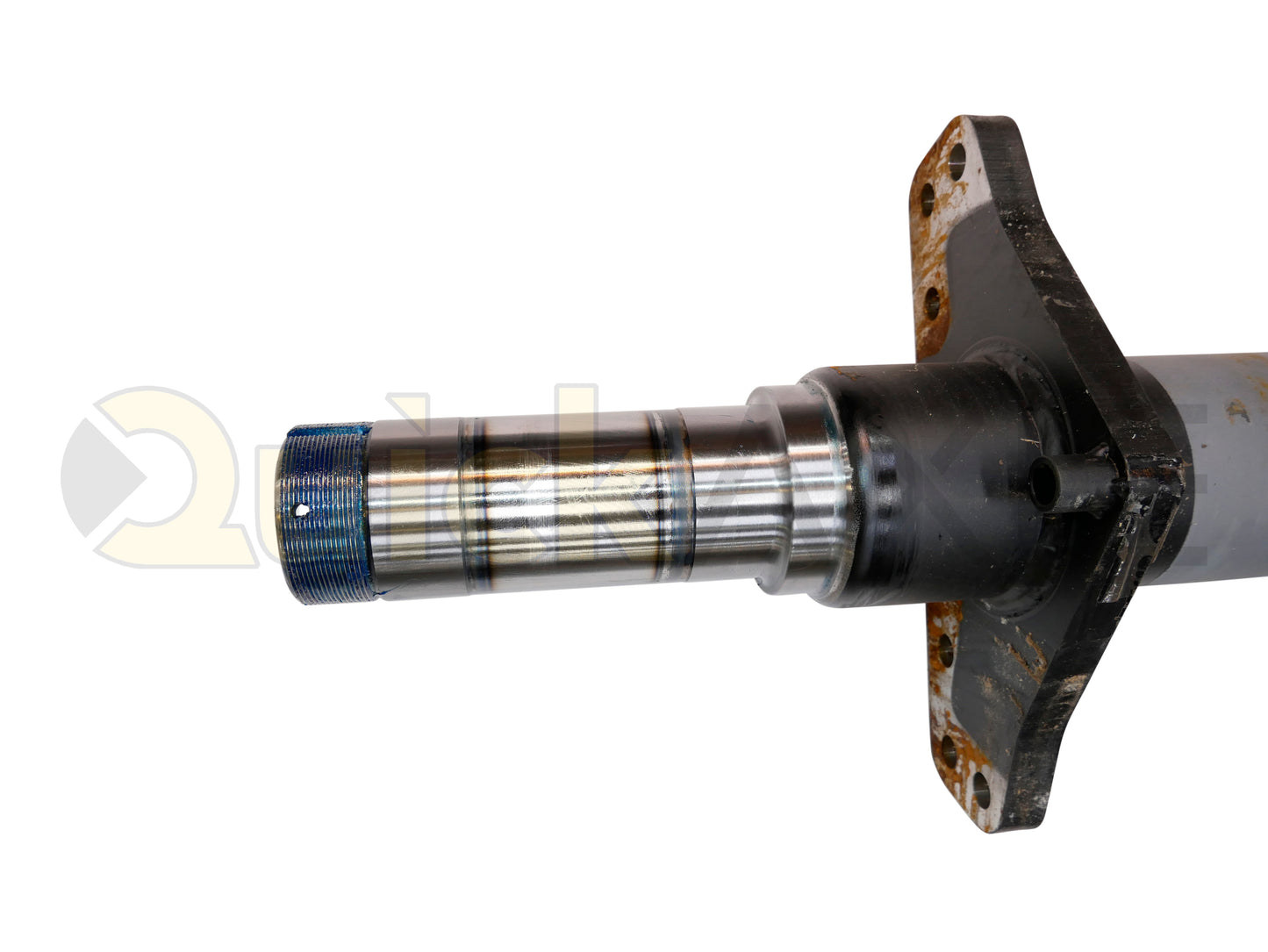 Air Disc Brake Axle, 71.5 Axle Track, QuickAxle Universal Mounting Pattern Brake Flange, 22.5k Beam, 6.25 Bent Tube With 5 in Dia and P Spindle