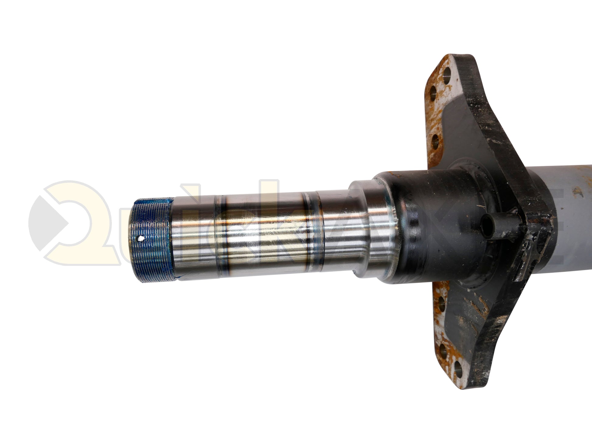 Air Disc Brake Axle, 71.5 Axle Track, QuickAxle Universal Mounting Pattern Brake Flange, 22.5k Beam, 6.25 Bent Tube With 5 in Dia and P Spindle