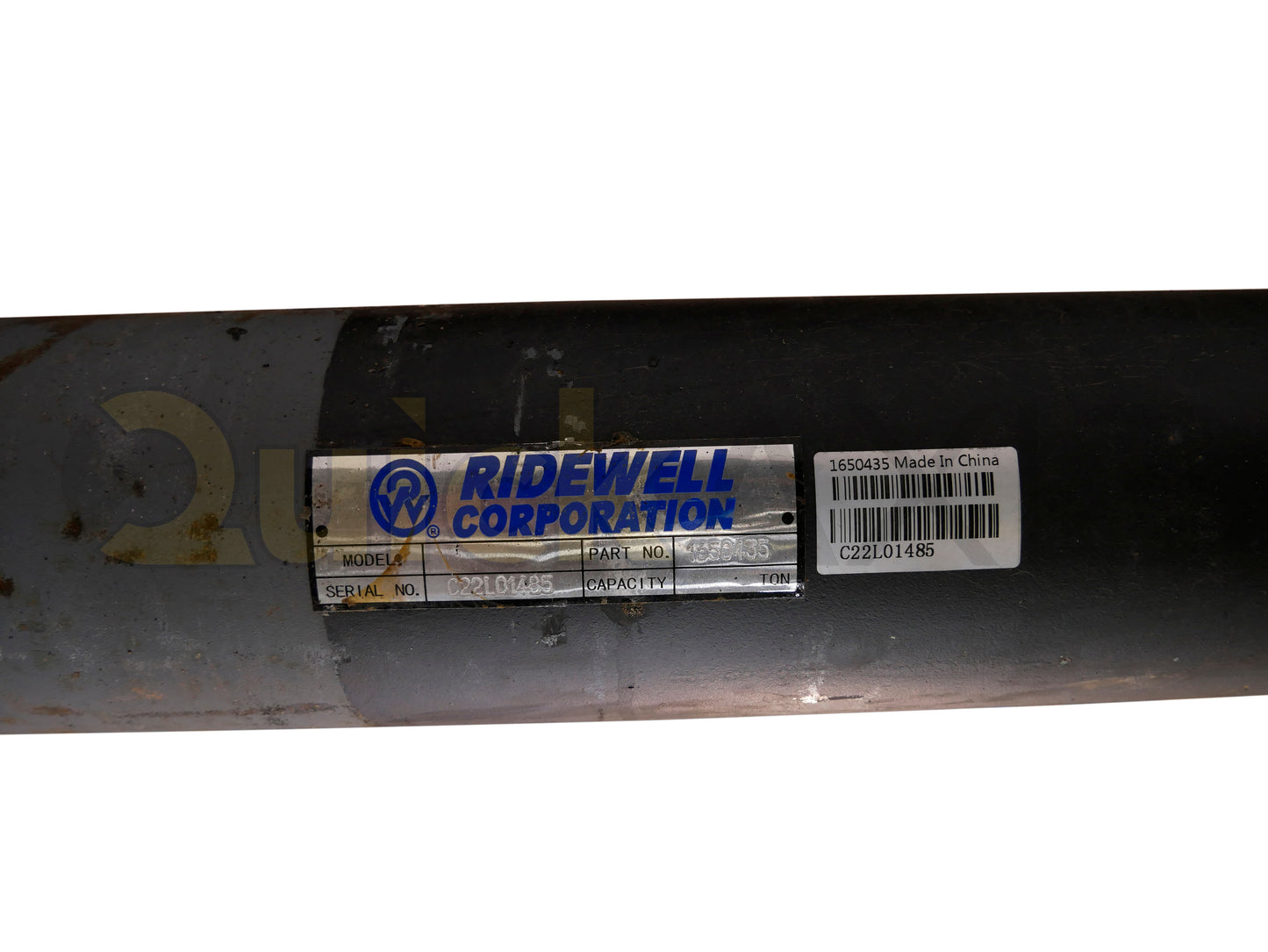 Air Disc Brake Axle, 76.5 Axle Track, QuickAxle Universal Mounting Pattern Brake Flange, 25k Beam, Straight With 5 in Dia and P Spindle
