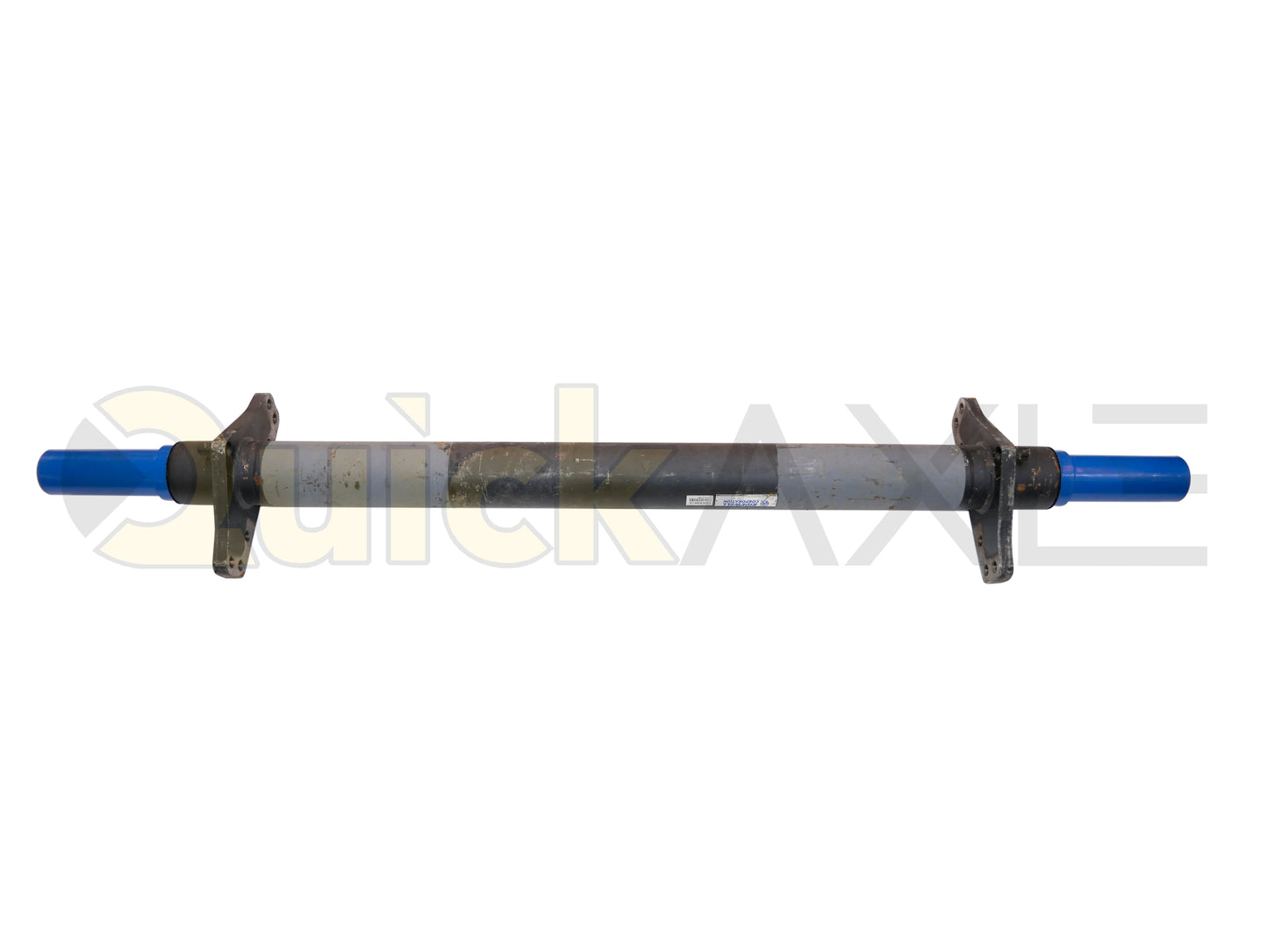 Air Disc Brake Axle, 76.5 Axle Track, QuickAxle Universal Mounting Pattern Brake Flange, 25k Beam, Straight With 5 in Dia and P Spindle