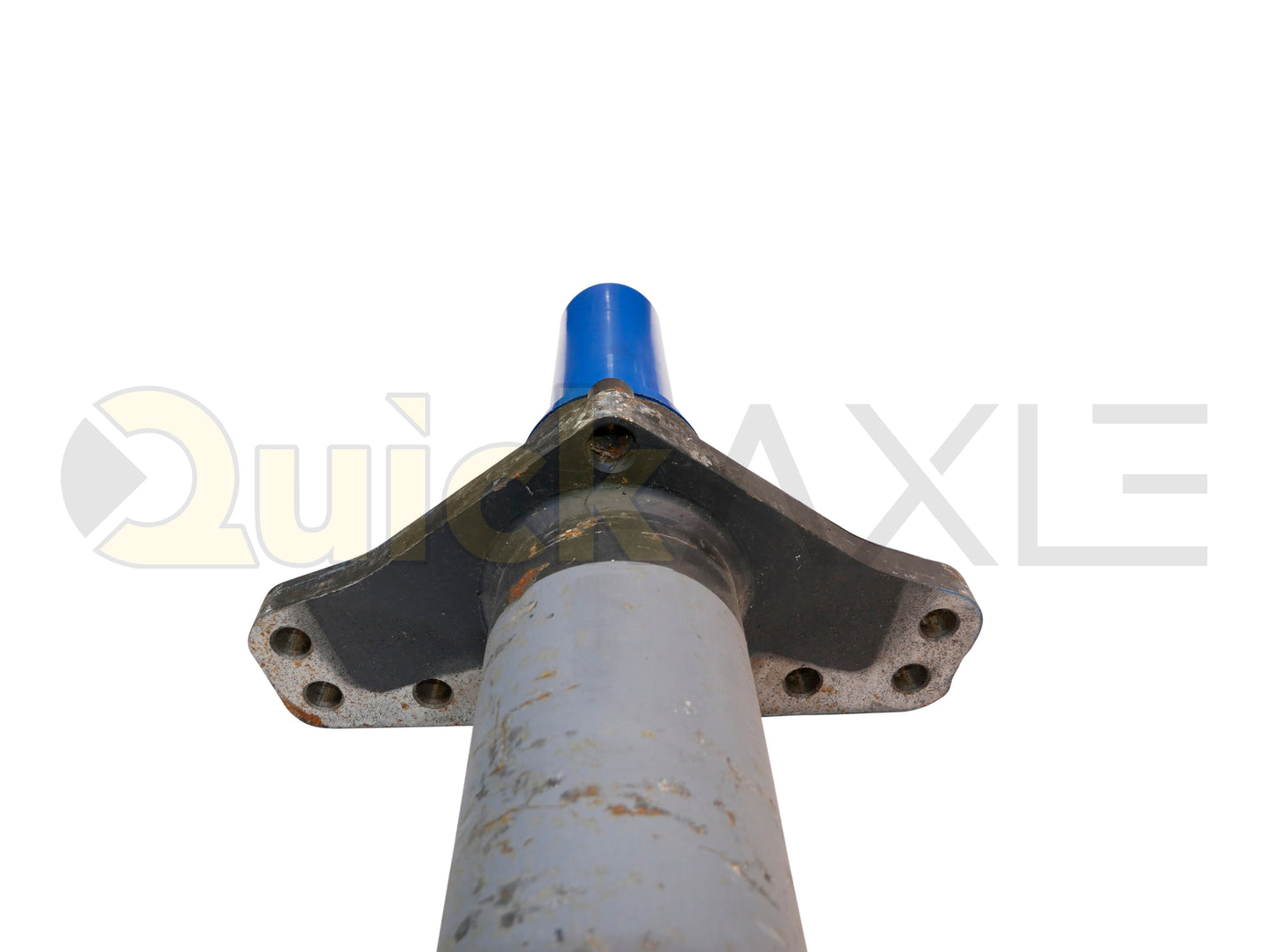 Air Disc Brake Axle, 76.5 Axle Track, QuickAxle Universal Mounting Pattern Brake Flange, 25k Beam, Straight With 5 in Dia and P Spindle