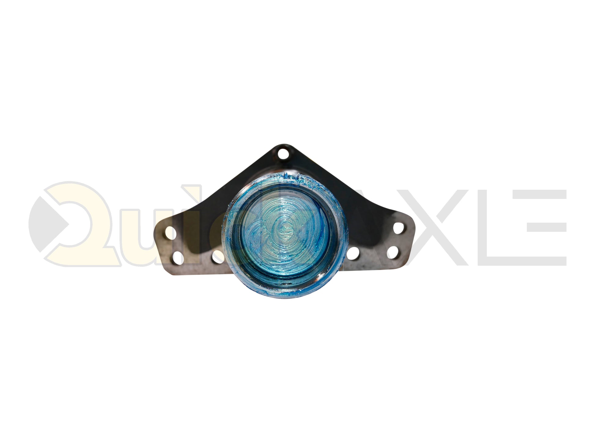 Air Disc Brake Axle, 76.5 Axle Track, QuickAxle Universal Mounting Pattern Brake Flange, 25k Beam, Straight With 5 in Dia and P Spindle