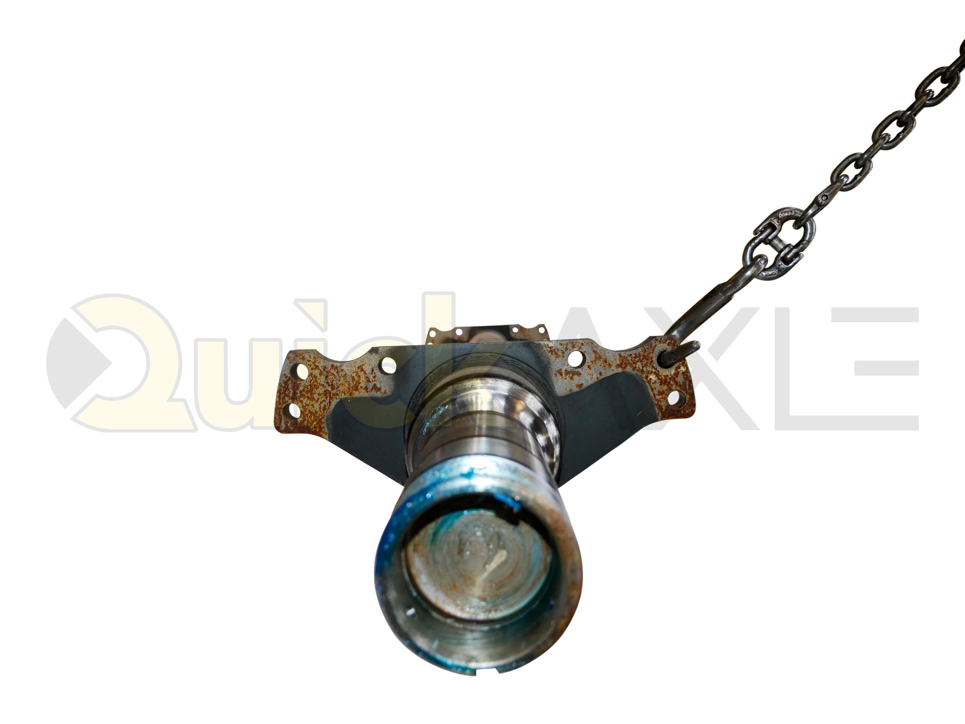 Air Disc Brake Axle, 77.5 Axle Track, PAN19 Mounting Pattern Brake Flange, 25k Beam, Straight With 5 in Dia and P Spindle