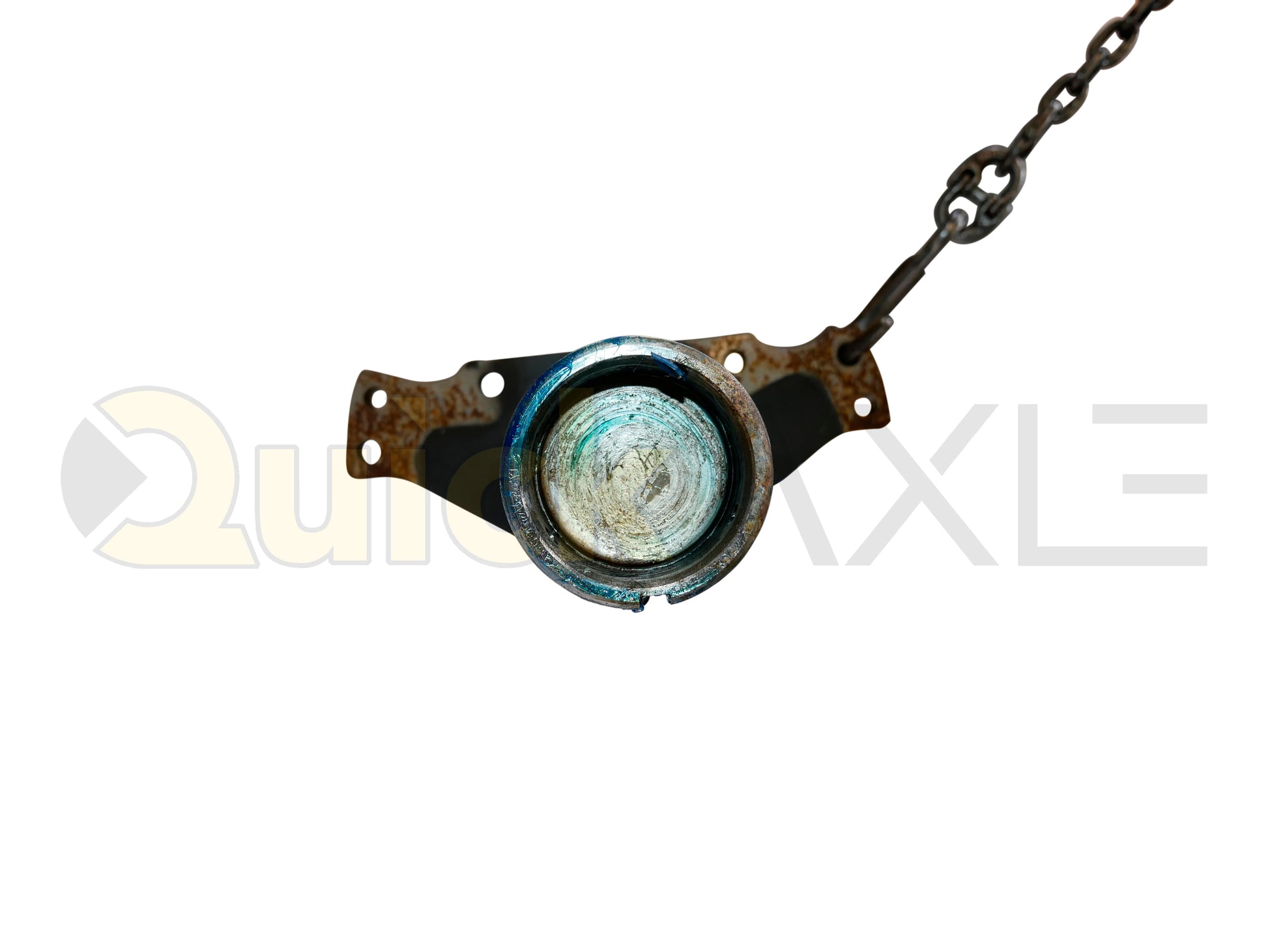 Air Disc Brake Axle, 77.5 Axle Track, PAN19 Mounting Pattern Brake Flange, 25k Beam, Straight With 5 in Dia and P Spindle