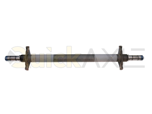 Air Disc Brake Axle, 77.5 Axle Track, PAN19 Mounting Pattern Brake Flange, 25k Beam, Straight With 5 in Dia and P Spindle