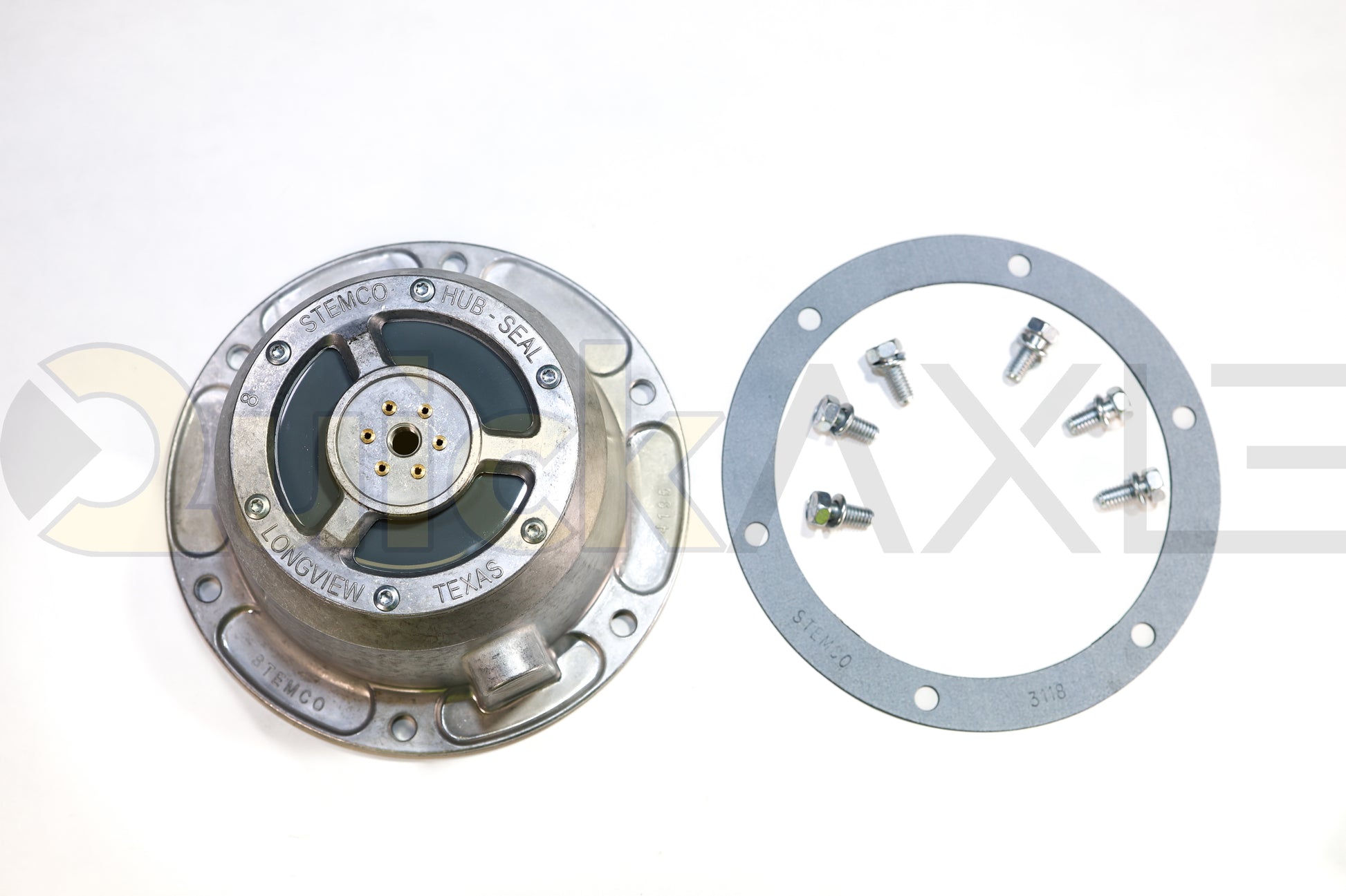 Stemco FP Grease PSI Hub Cap Kit - 340-4372 hub cap 1660238 and gasket 1660055 for 6040260