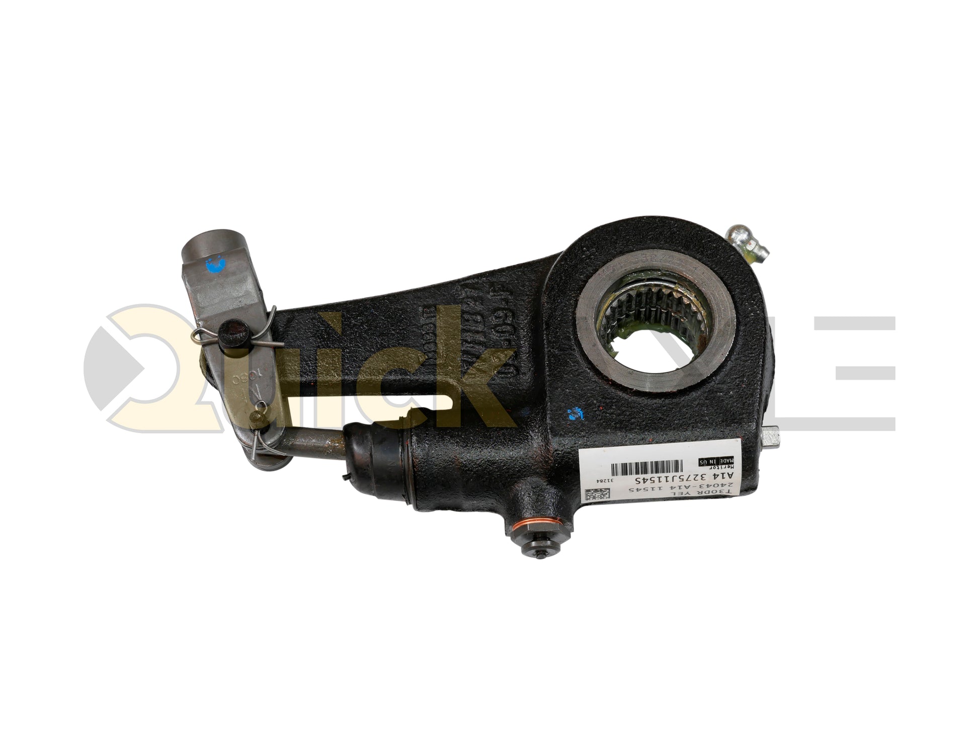 Slack Adjuster, Meritor Brand, A14-3275-J-1154S Brand Part Number, 1 1/2" - 28 Spline, 6 Length, Straight Arm