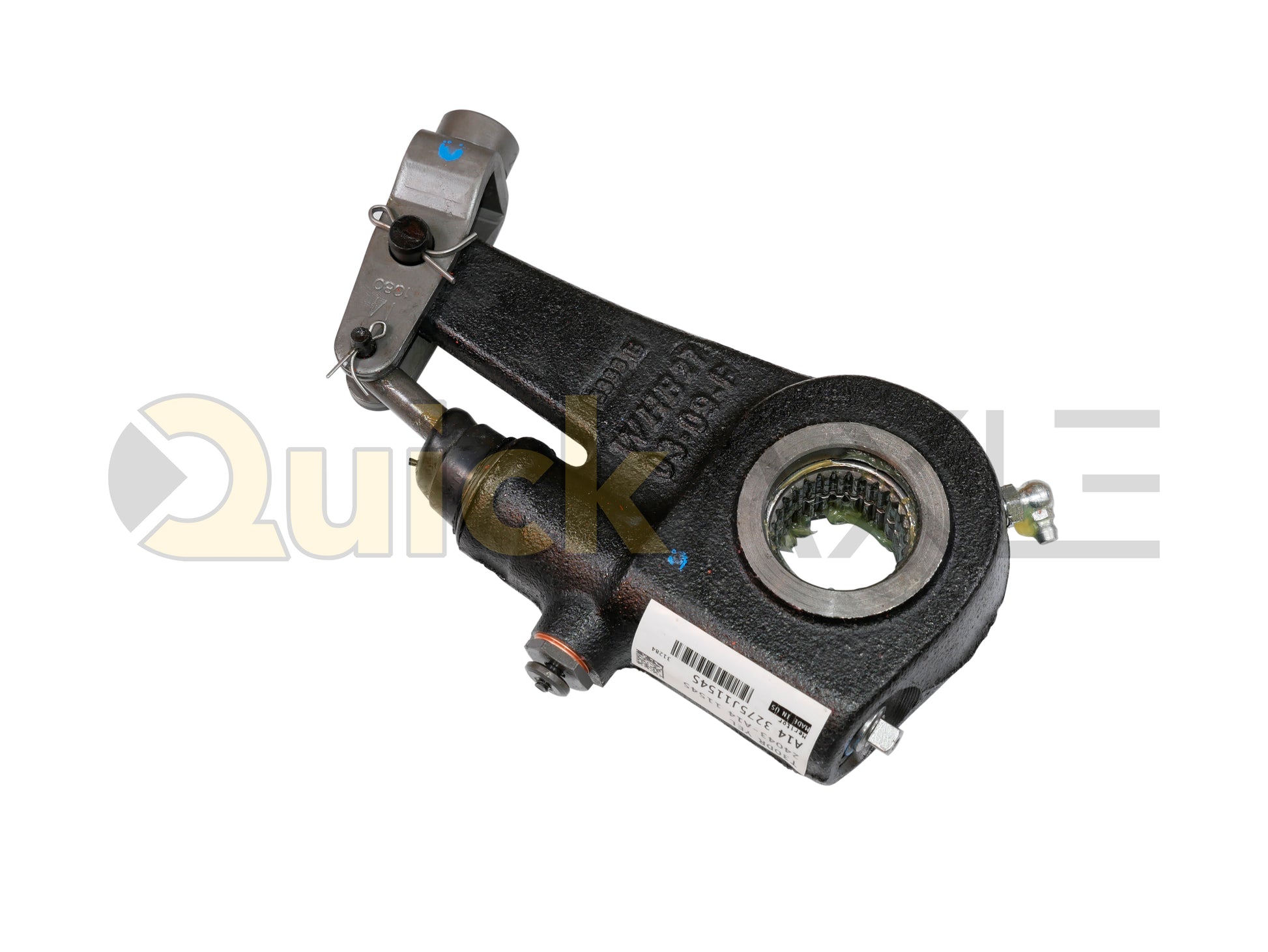 Slack Adjuster, Meritor Brand, A14-3275-J-1154S Brand Part Number, 1 1/2" - 28 Spline, 6 Length, Straight Arm