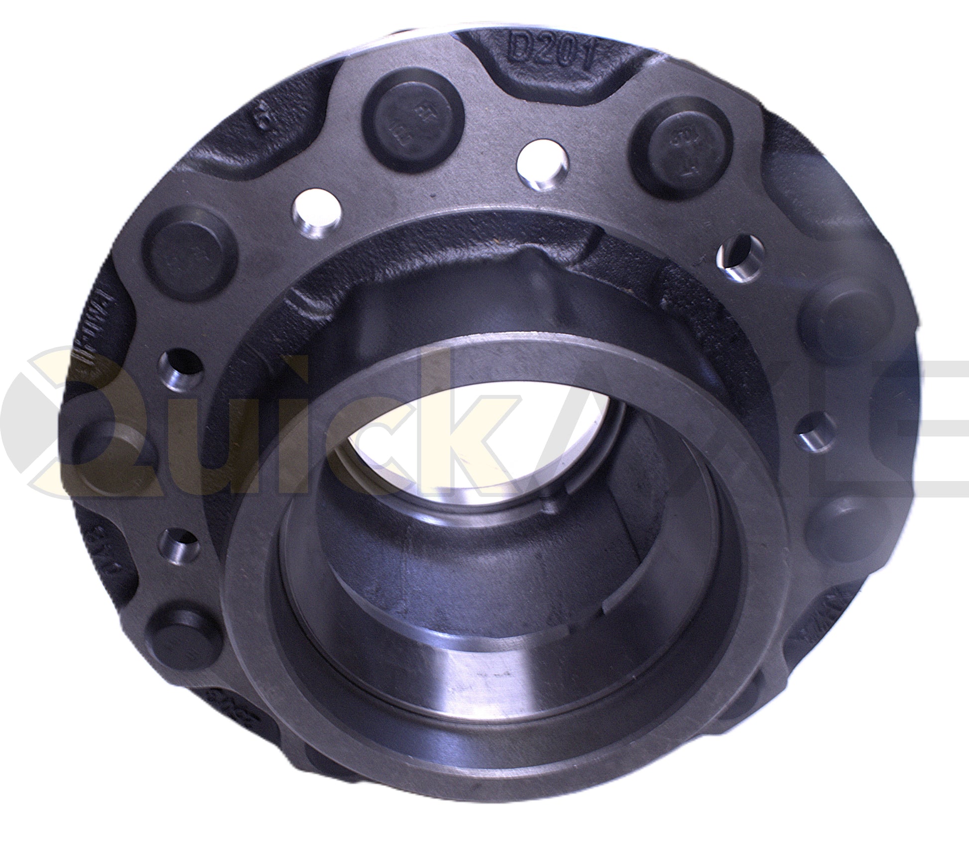 Hub, FUWA Hub, Hub Pilot, P Spindle, Cast Iron Hub Material, Includes Side Fill, Long Stud, M22 Stud Size