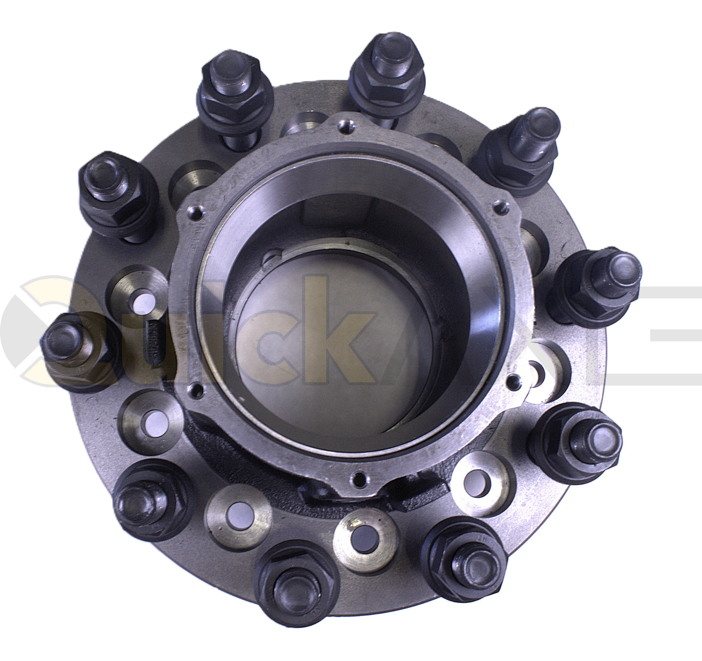 Hub, FUWA Hub, Hub Pilot, P Spindle, Cast Iron Hub Material, Includes Side Fill, Long Stud, M22 Stud Size
