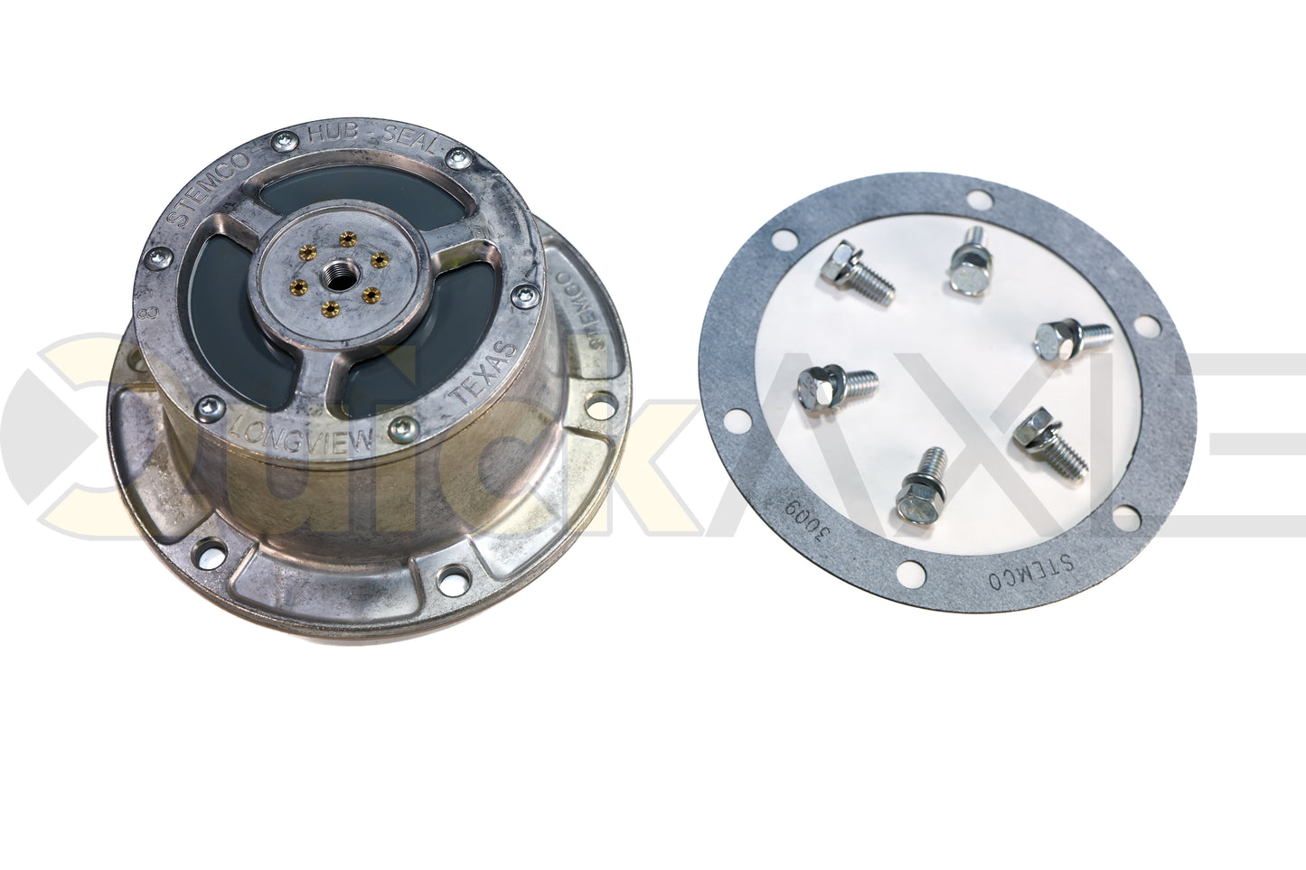 Stemco FN Grease PSI Hub Cap Kit - 340-4370 hub cap 1660375 and gasket 1664206B007 for 6040264