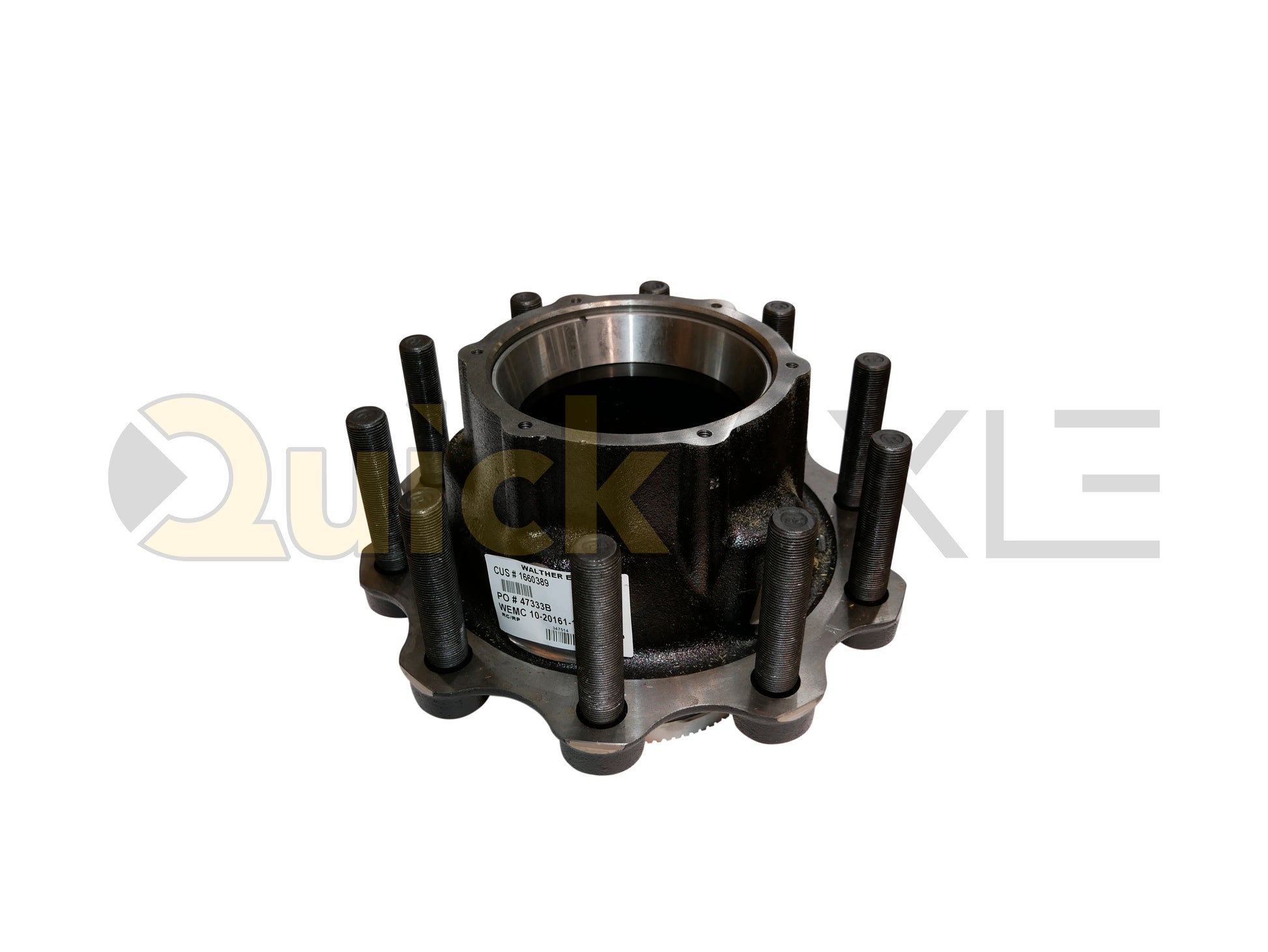 Hub, Walther EMC, Hub Pilot, P Spindle, Cast Iron Hub Material, No Side Fill, Long Stud, M22 Stud Size
