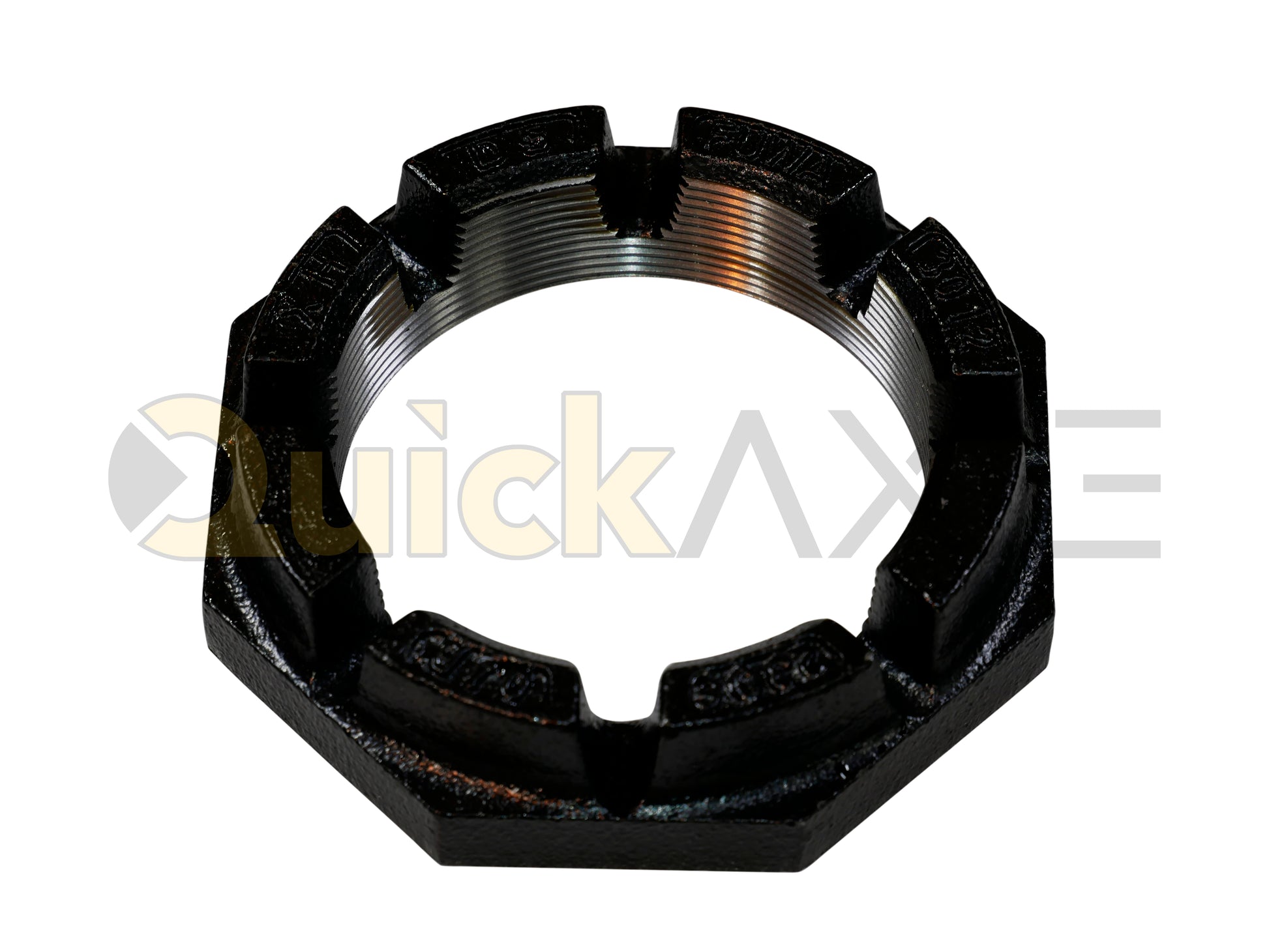 Spindles Nut, P Spindle, 3.480"-12 IN Thread, QuickAxle Brand,  Brand Part Number, Double Nut Type