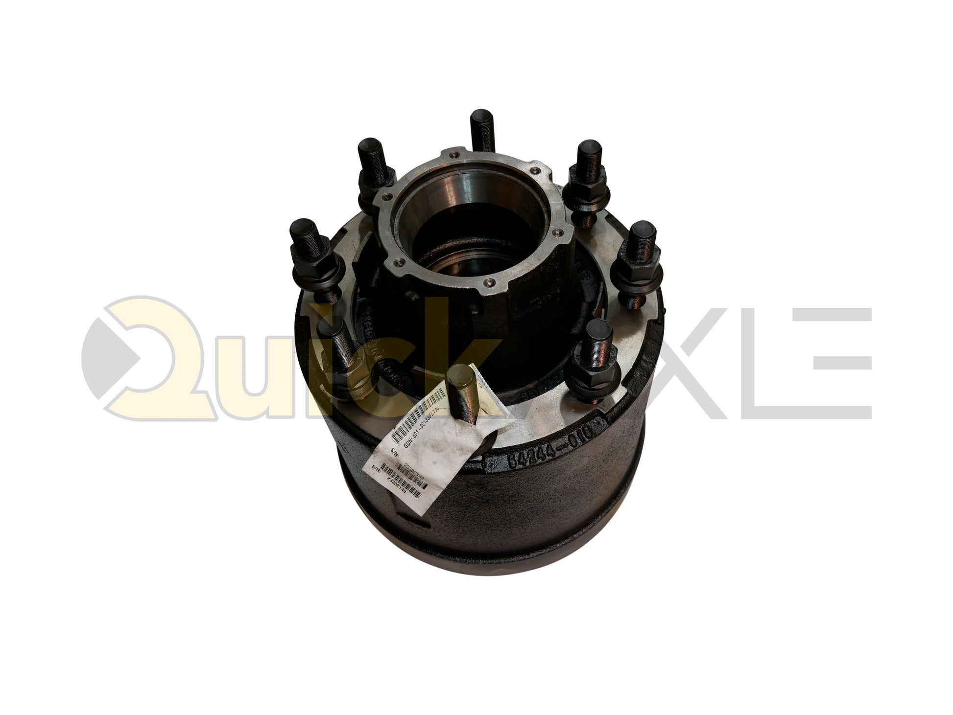 Hub and Drum Assemblies, KIC, Hub Pilot, N Spindle, Cast Iron, 12.25" x 7.5" Brake Size