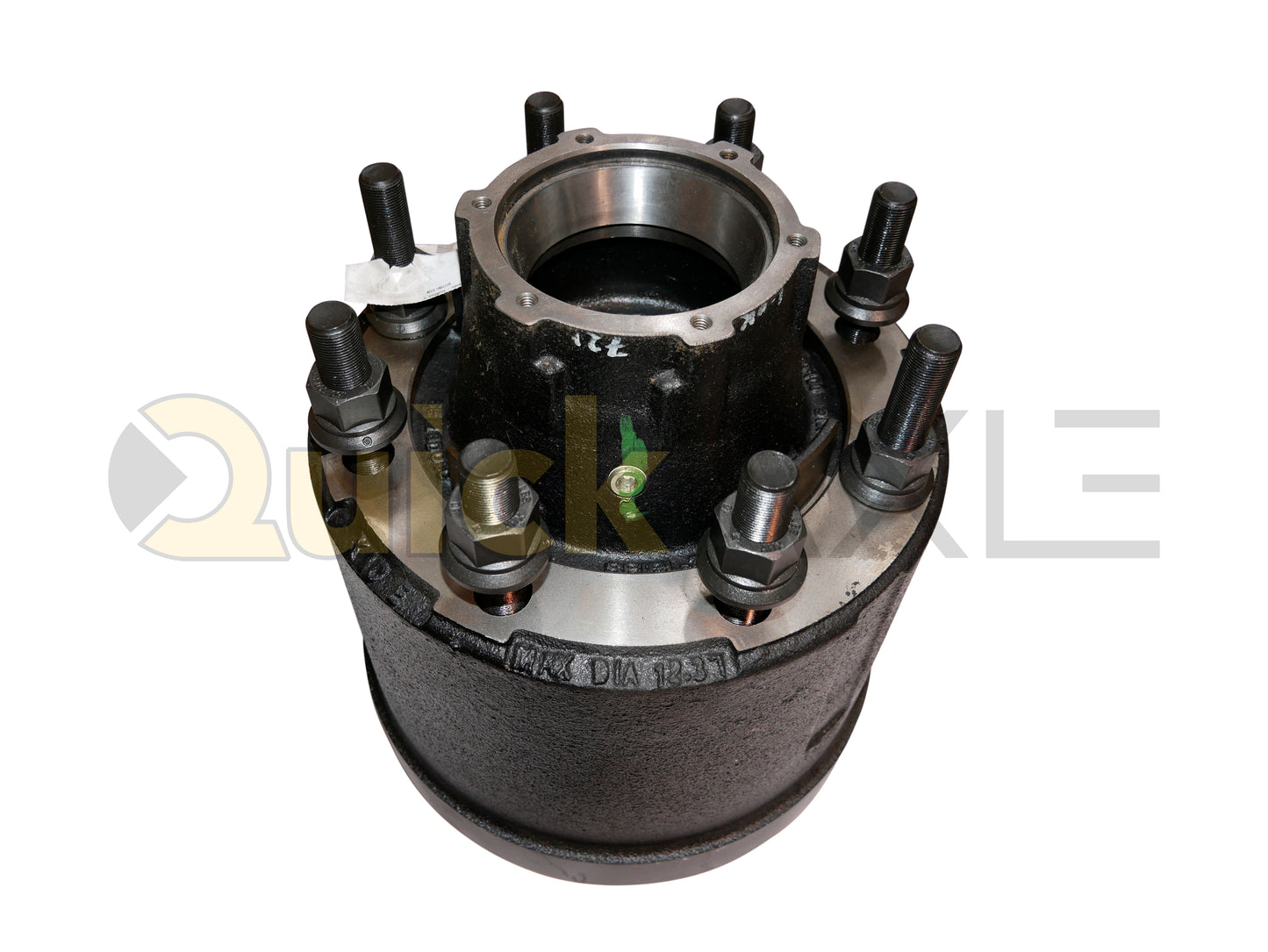 Hub and Drum Assemblies, KIC, Hub Pilot, N Spindle, Cast Iron, 12.25" x 7.5" Brake Size