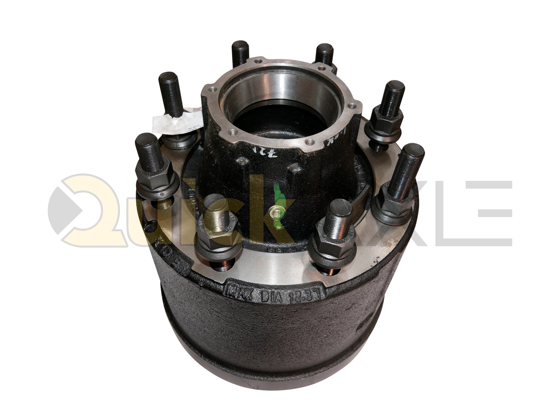 Hub and Drum Assemblies, KIC, Hub Pilot, N Spindle, Cast Iron, 12.25" x 7.5" Brake Size