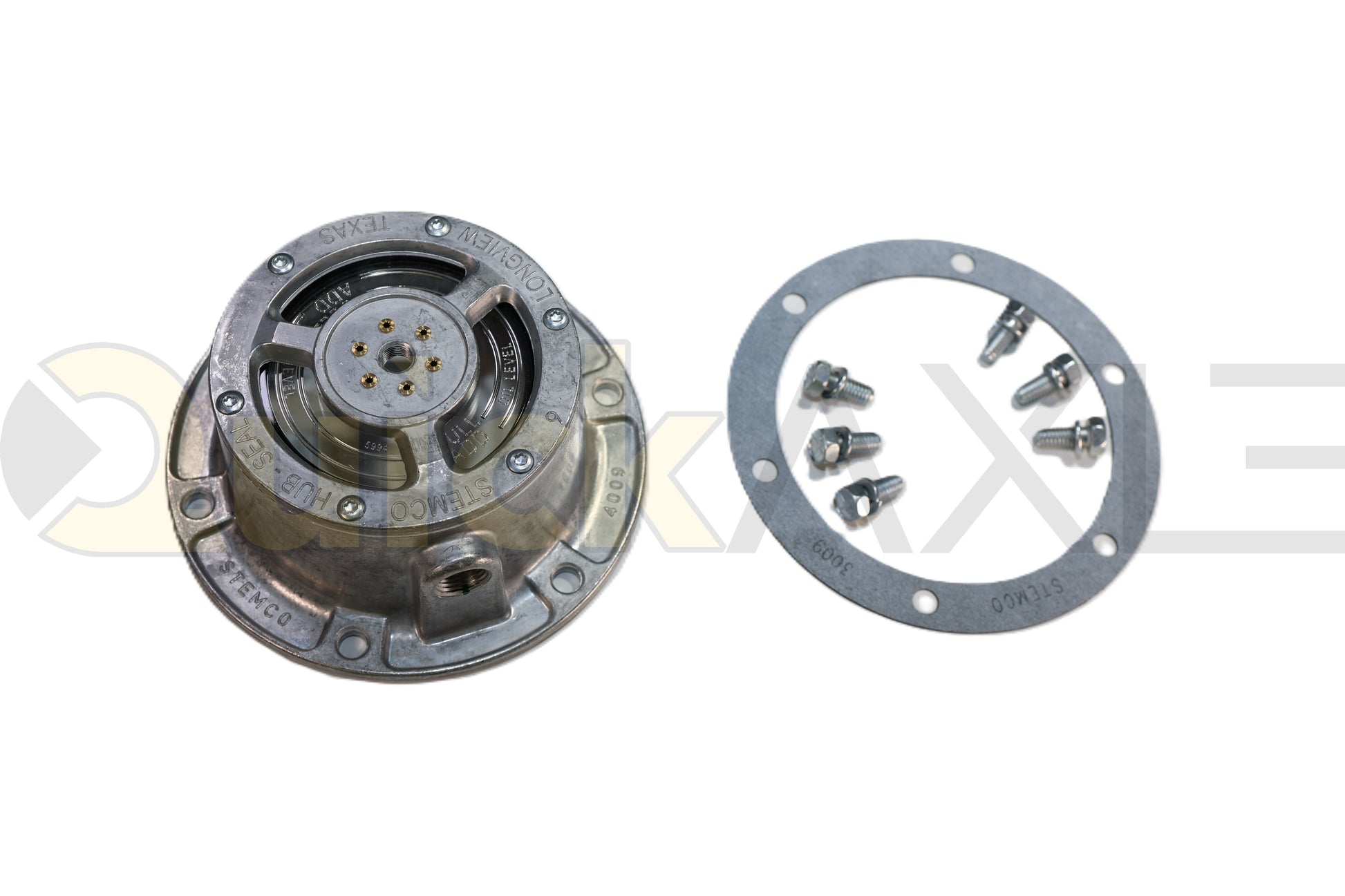 Stemco FN Oil PSI Hub Cap Kit - 343-4370 hub cap 1660128 and gasket 1664206B007 for 6040256