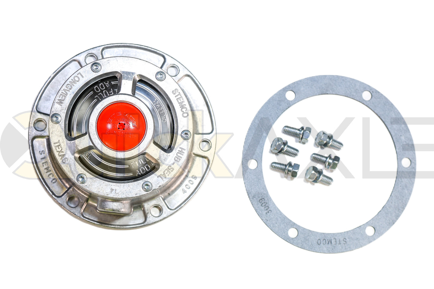 Stemco FN Oil Sentinel Hub Cap Kit - 348-4009 hub cap 1660346 and gasket 1664206B007 for 6040263