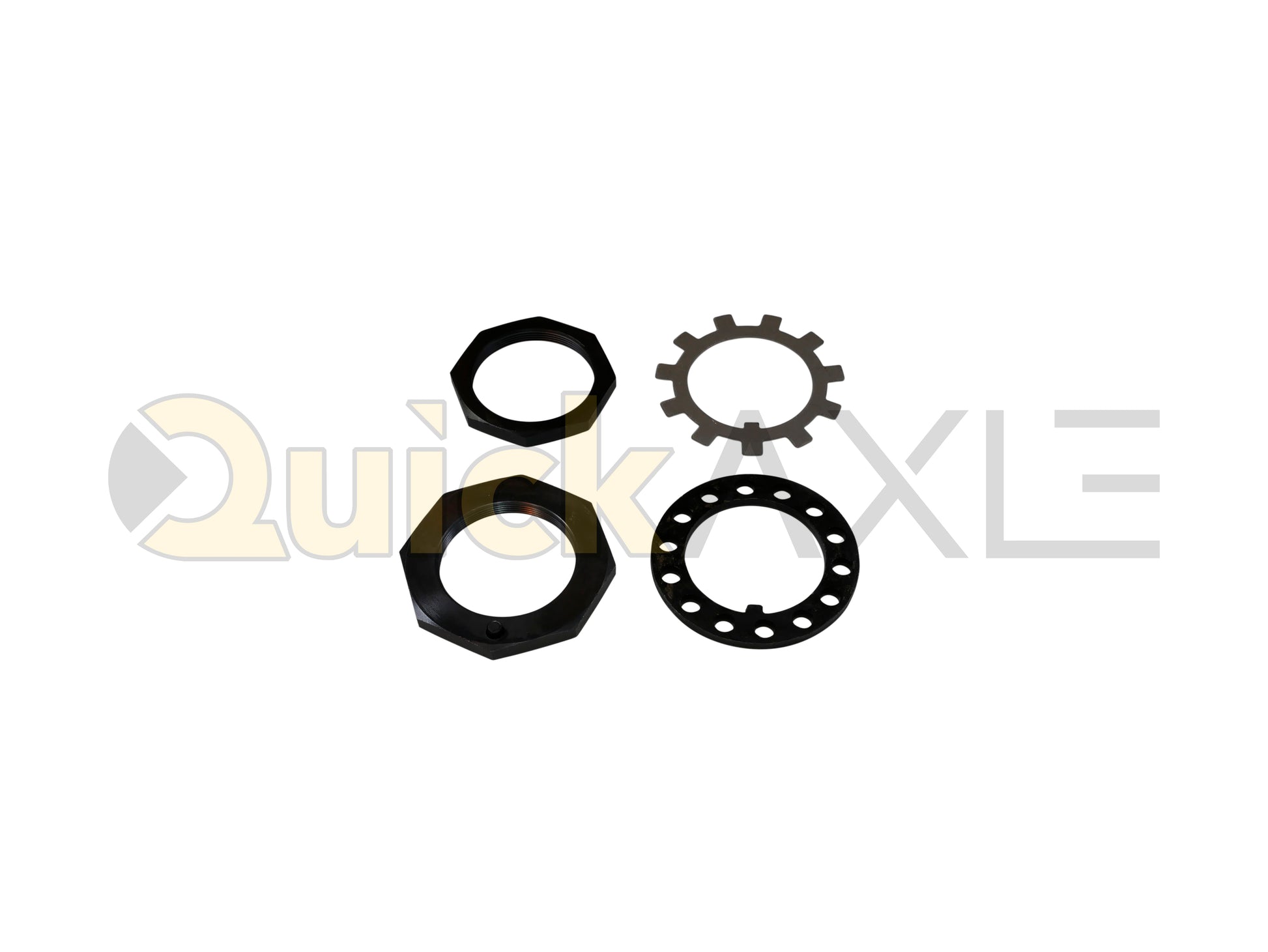 Spindles Nut, N Spindle, 2 5/8"- 16 UN Thread, QuickAxle Brand,  Brand Part Number, Double Nut Type