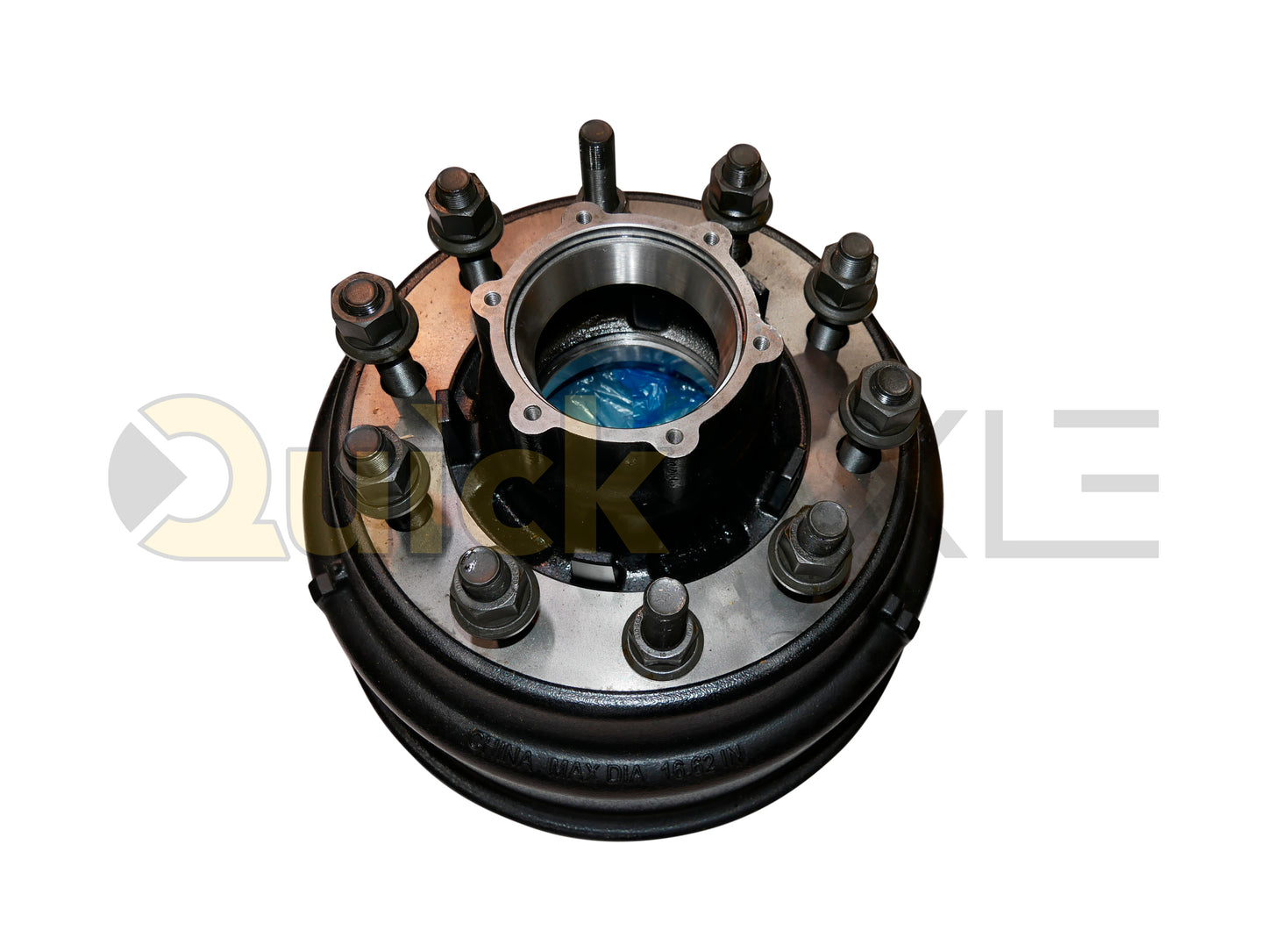 Hub and Drum Assemblies, AXN, Hub Pilot, N Spindle, Cast Iron, 16.5" x 7.0" Brake Size