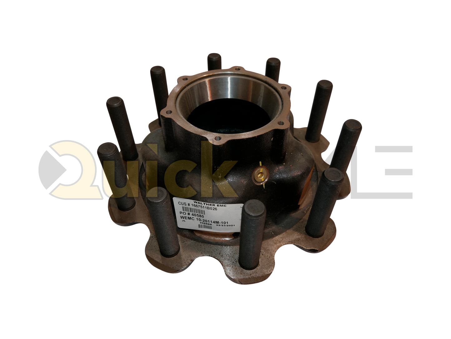 Hub, Walther EMC, Hub Pilot, N Spindle, ADI Hub Material, Includes Side Fill, Long Stud, M22 Stud Size