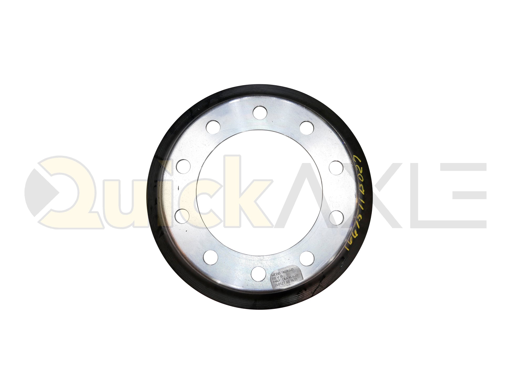 Drum, Webb, M22, 10 Stud Stud Quantity, 11.25 (285.75) Stud Base Circle, Composite, 16.5" x 7.0" Brake Size