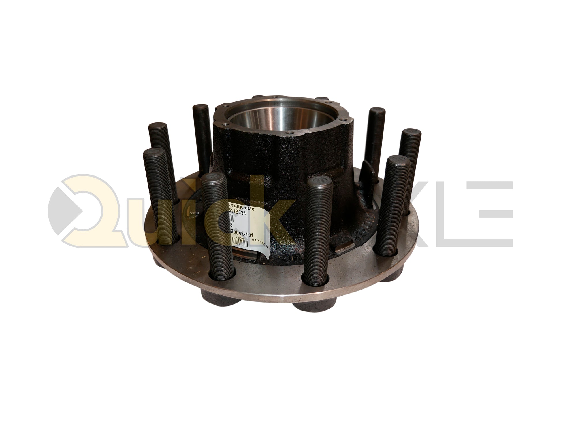 Hub, Walther EMC, Hub Pilot, N Spindle, Cast Iron Hub Material, No Side Fill, Long Stud, M22 Stud Size