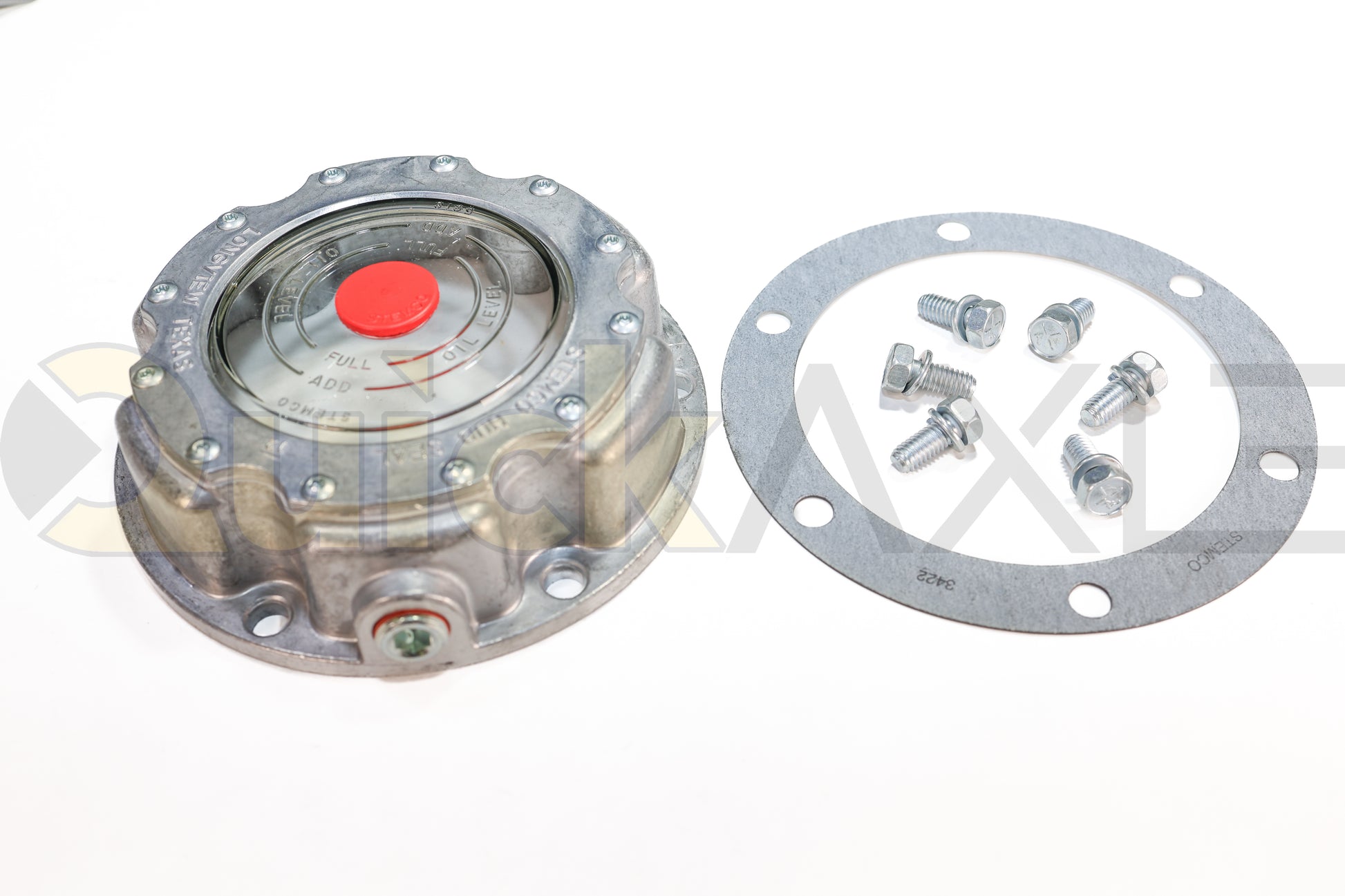 Stemco FL Oil Hub Cap Kit - 343-4249 hub cap 1667537B005 and gasket 1667537B006 for 6040270