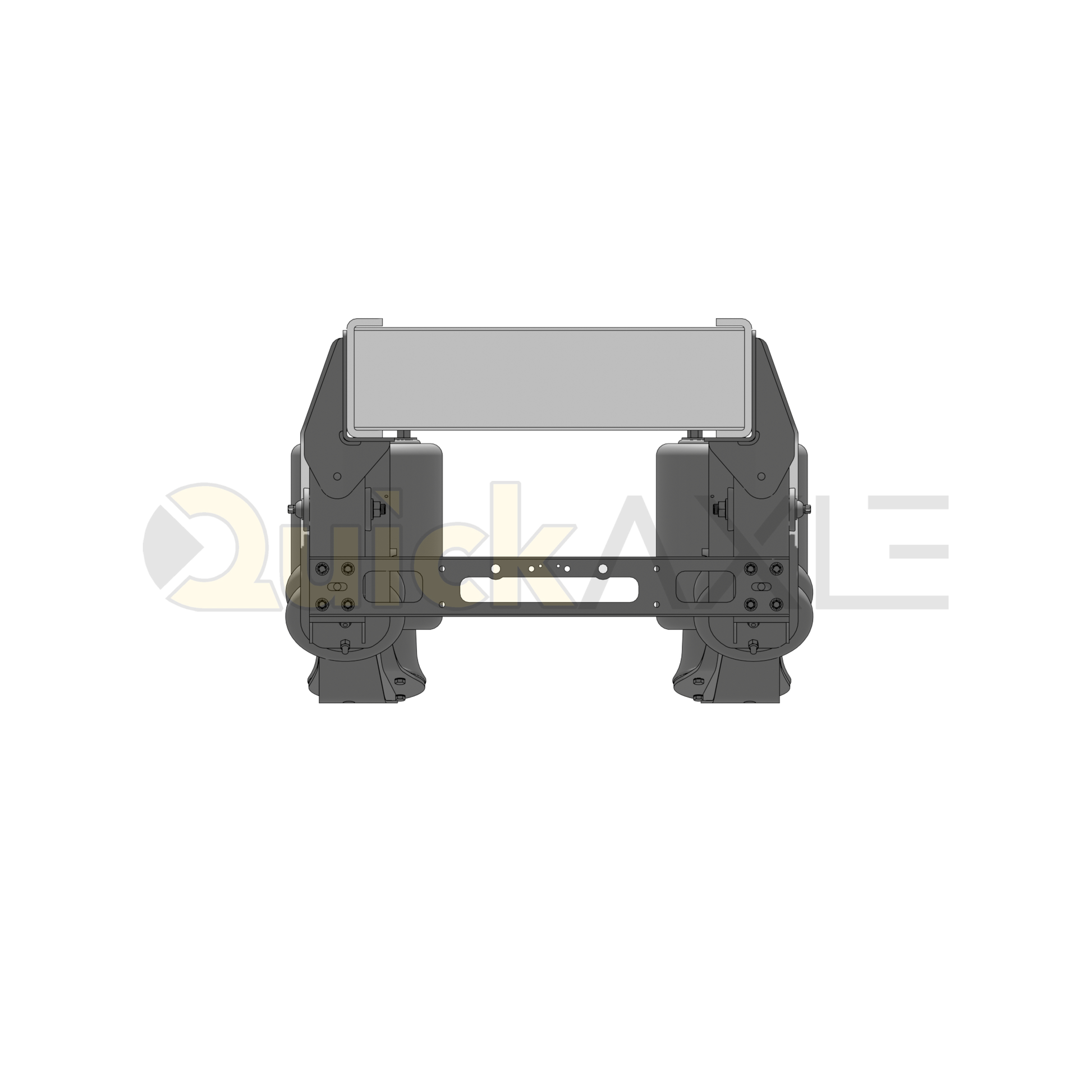 Ridewell RCA-215LM Low Mount Truck Air Ride Lift Axle Suspension - Non-Steerable - 22,500 lb Capacity - 2150202