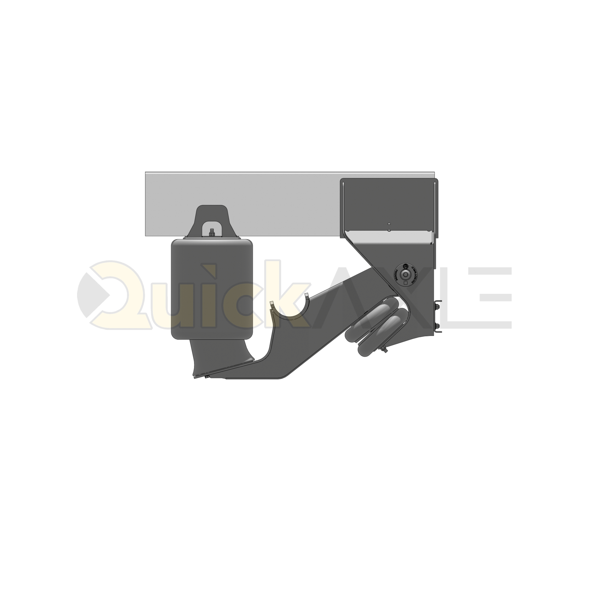 Ridewell RCA-215LM Low Mount Truck Air Ride Lift Axle Suspension - Non-Steerable - 22,500 lb Capacity - 2150202