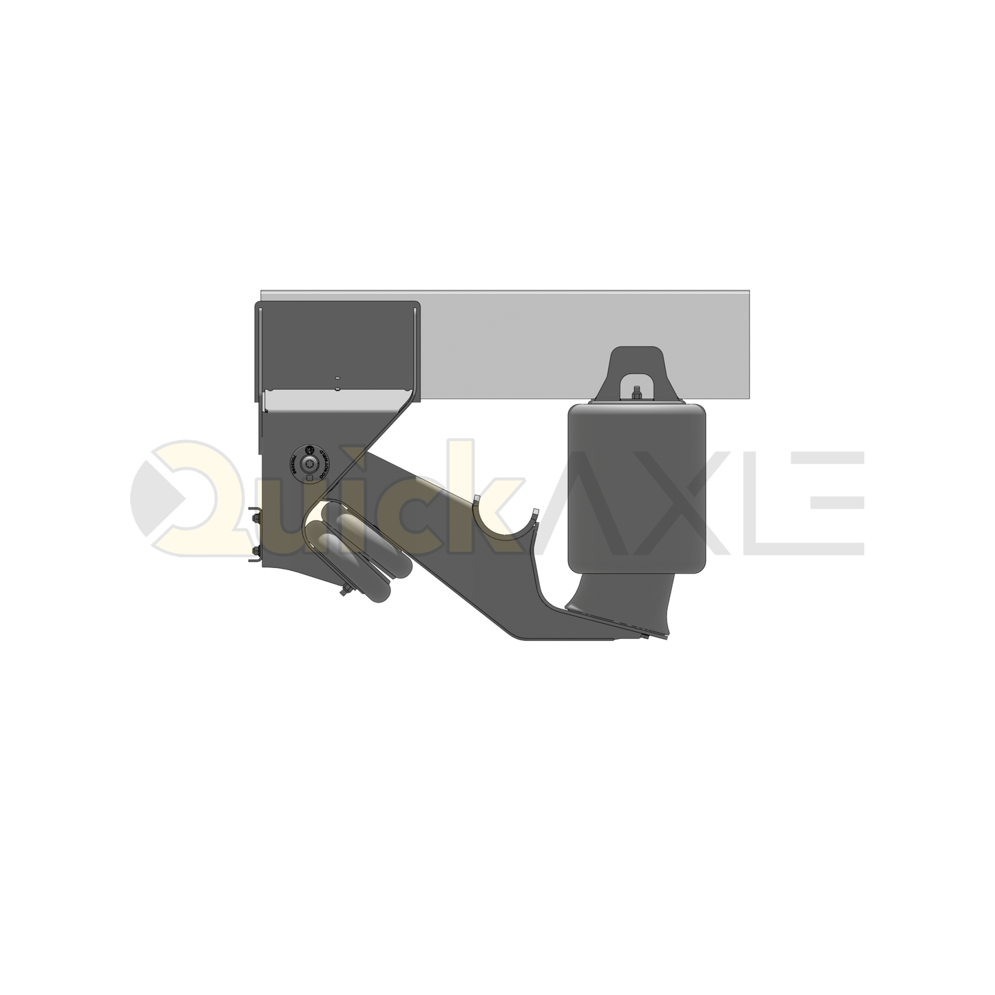 Ridewell RCA-215LM Low Mount Truck Air Ride Lift Axle Suspension - Non-Steerable - 22,500 lb Capacity - 2150202