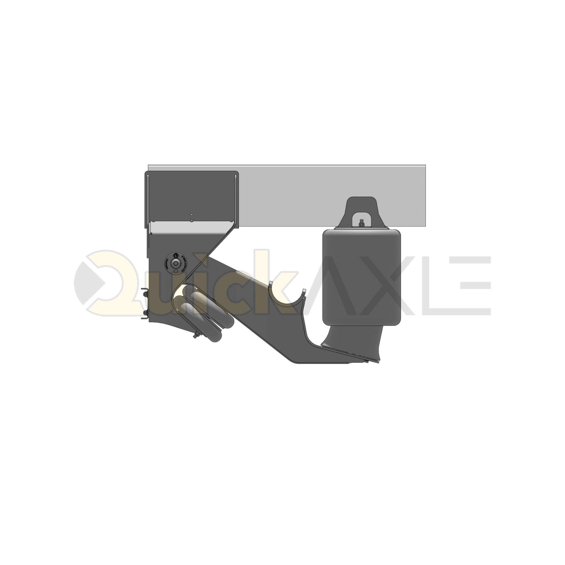 Ridewell RCA-215LM Low Mount Truck Air Ride Lift Axle Suspension - Non-Steerable - 22,500 lb Capacity - 2150202