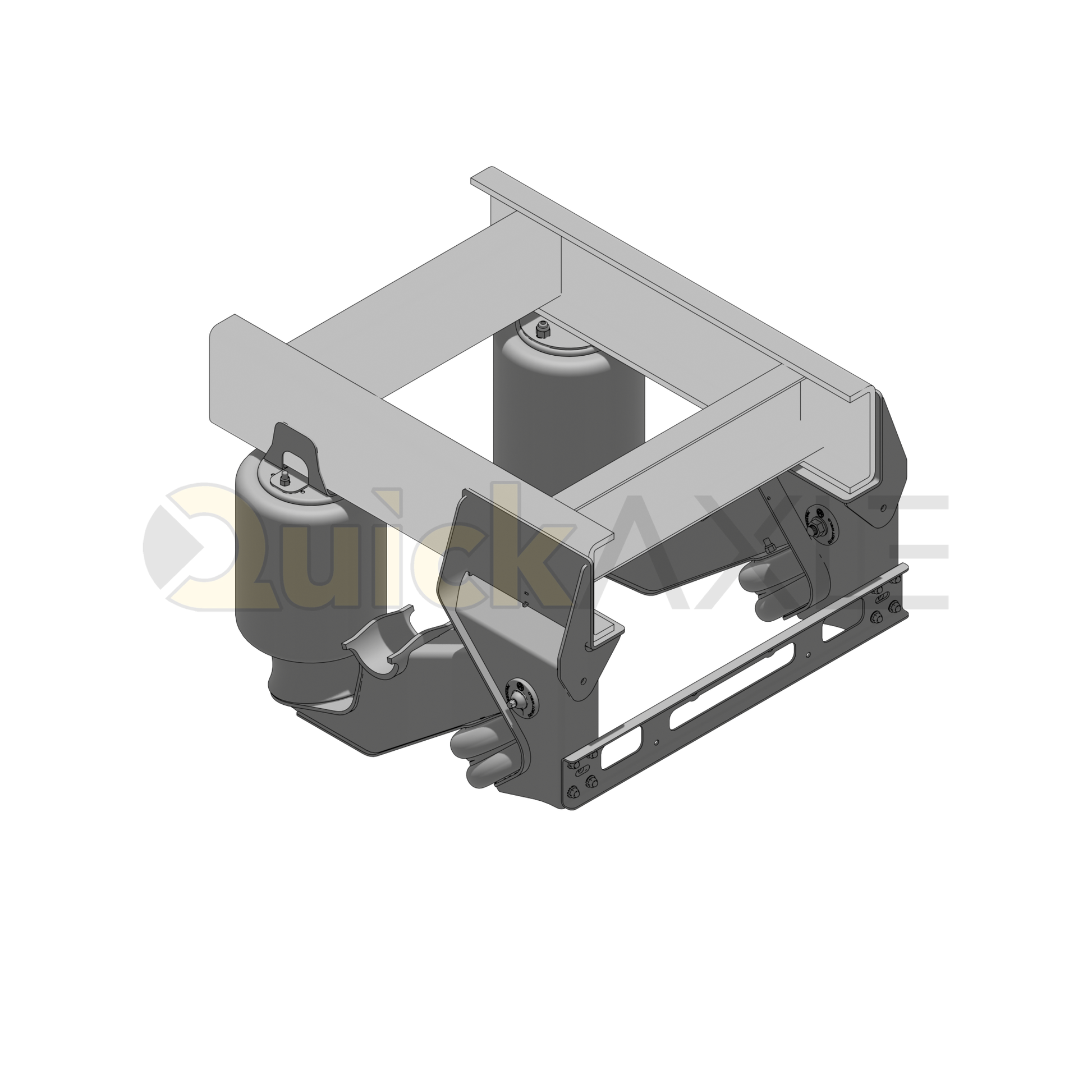 Ridewell RCA-215LM Low Mount Truck Air Ride Lift Axle Suspension - Non-Steerable - 22,500 lb Capacity - 2150202