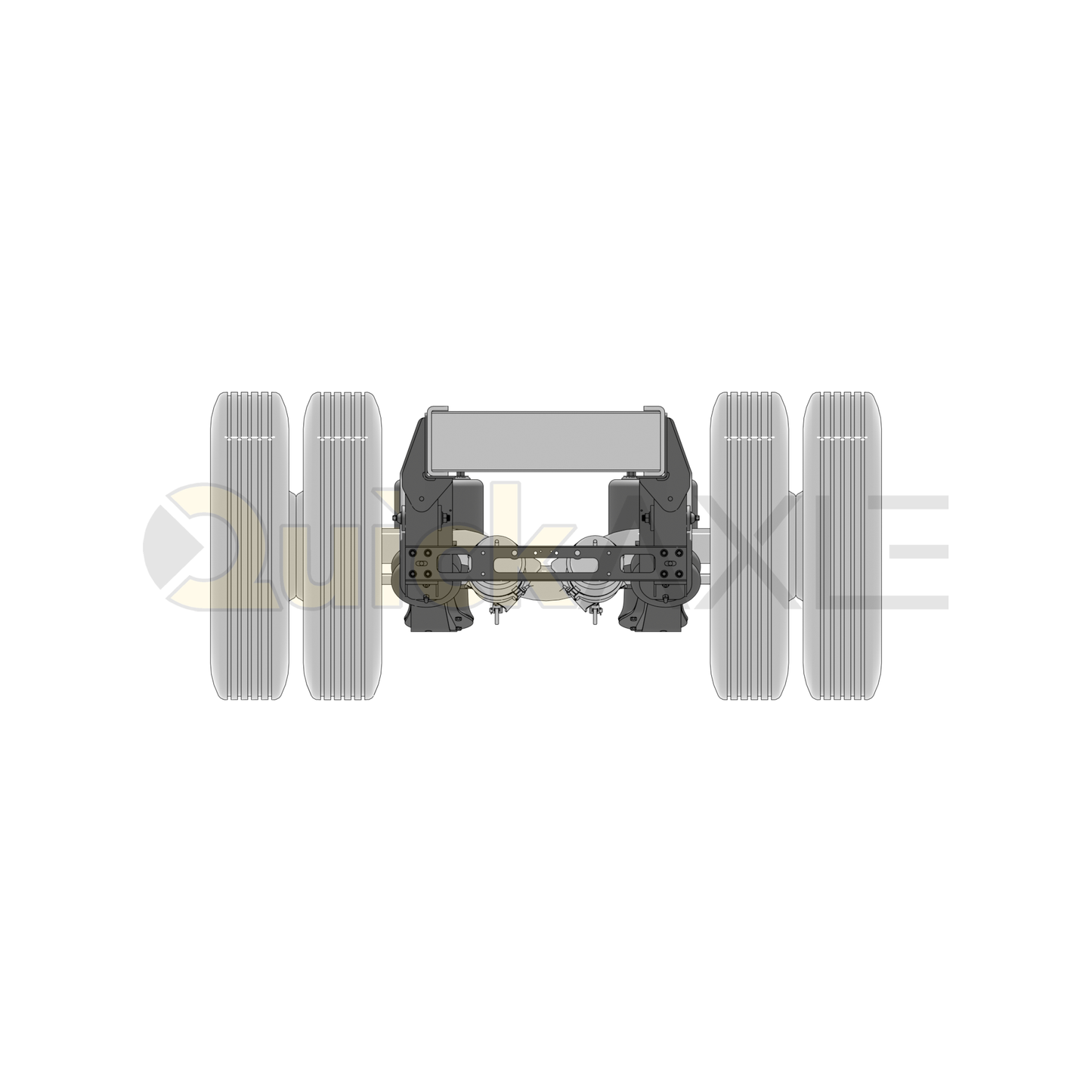 Ridewell RCA-215LM Low Mount Truck Air Ride Lift Axle Suspension - Non-Steerable - 22,500 lb Capacity - 2150202