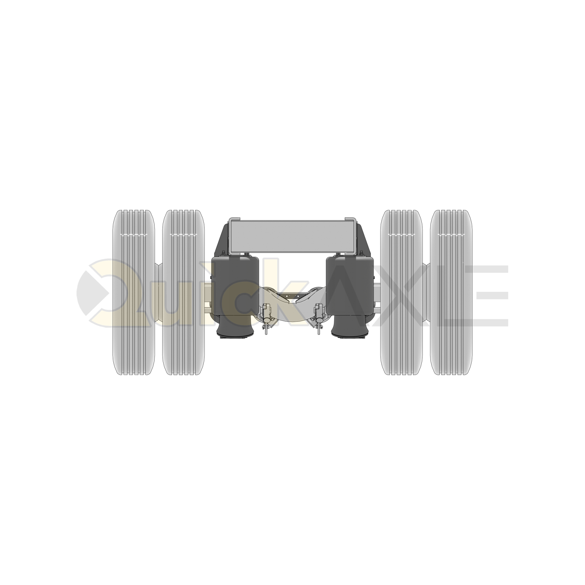 Ridewell RCA-215LM Low Mount Truck Air Ride Lift Axle Suspension - Non-Steerable - 22,500 lb Capacity - 2150202