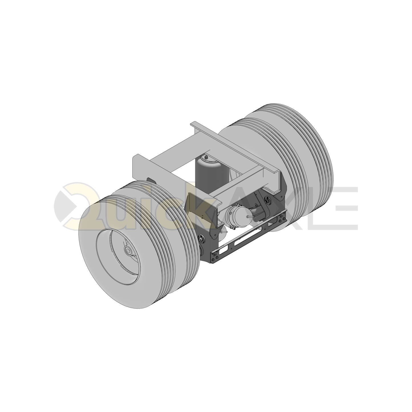 Ridewell RCA-215LM Low Mount Truck Air Ride Lift Axle Suspension - Non-Steerable - 22,500 lb Capacity - 2150202