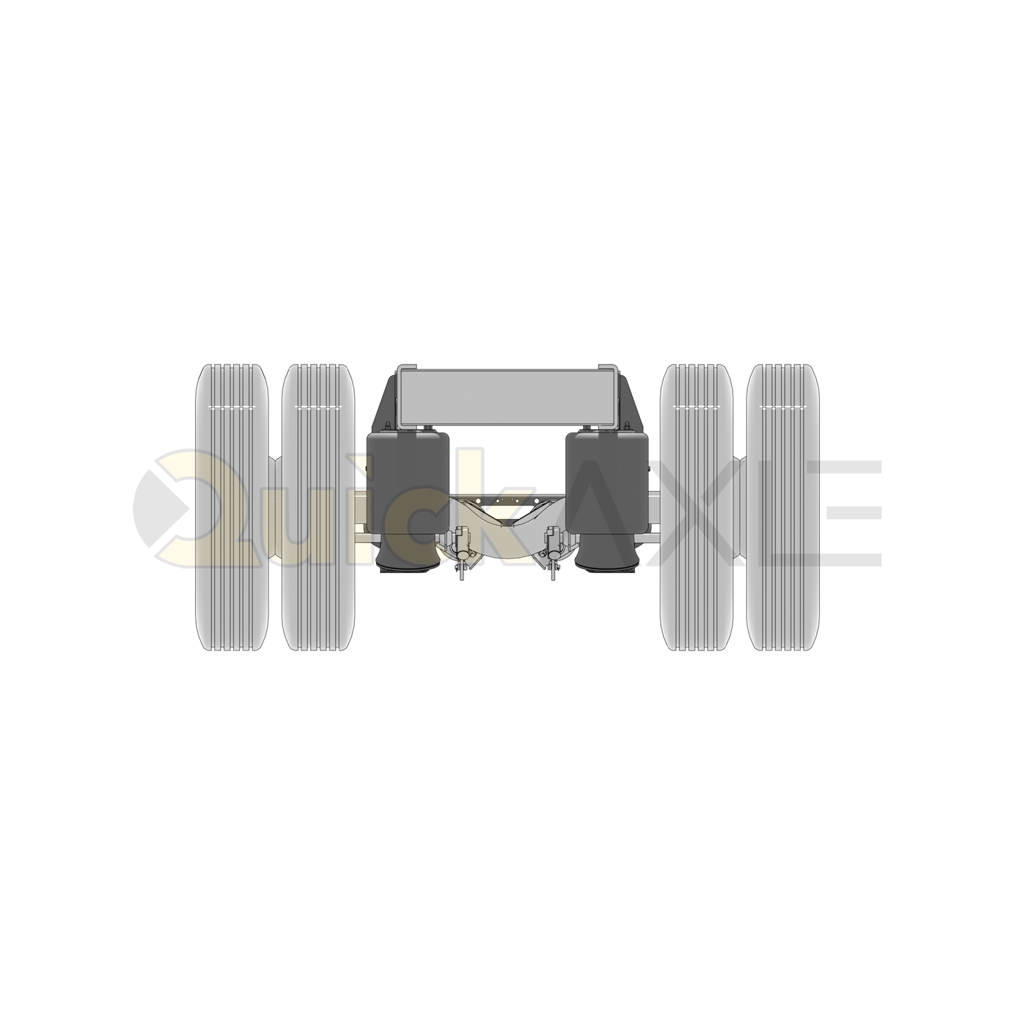Ridewell RCA-215MM Mid-Mount Truck Air Ride Lift Axle Suspension - Non-Steerable - 22,500 lb Capacity - 2150204