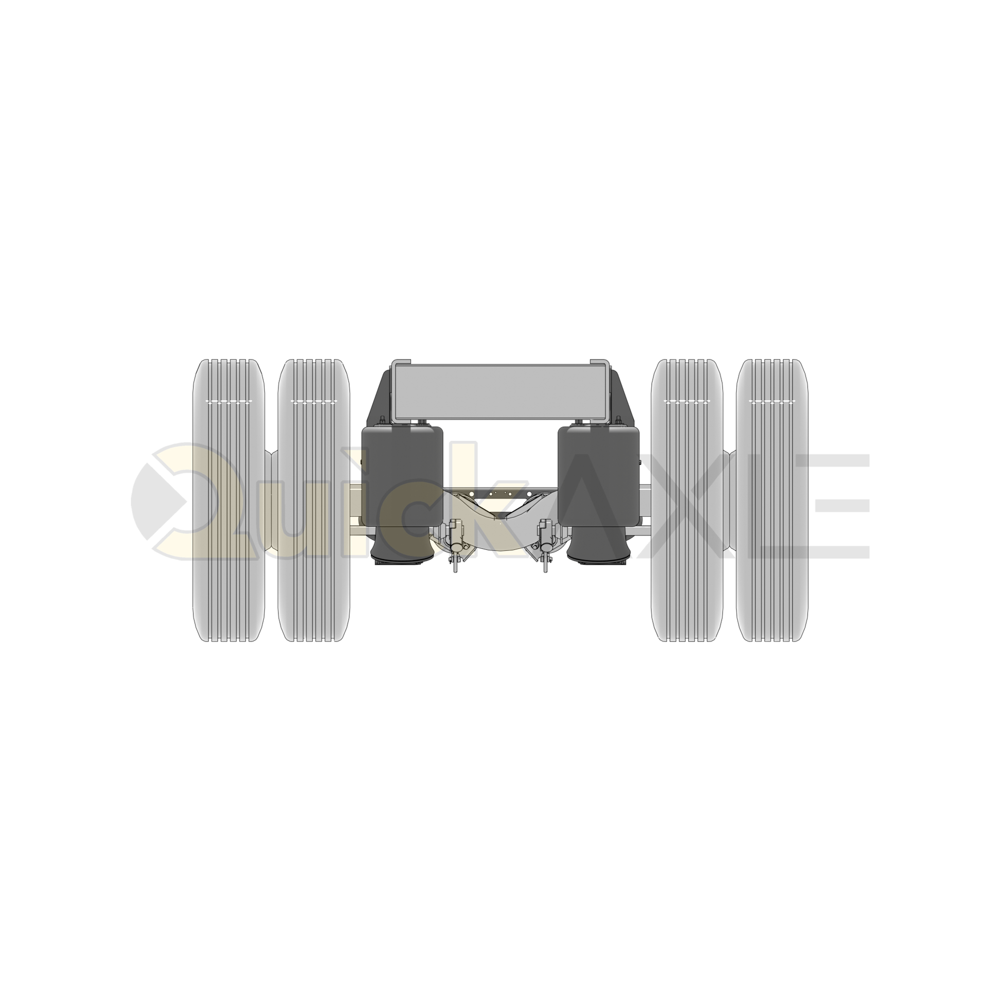 Ridewell RCA-215MM Mid-Mount Truck Air Ride Lift Axle Suspension - Non-Steerable - 22,500 lb Capacity - 2150204