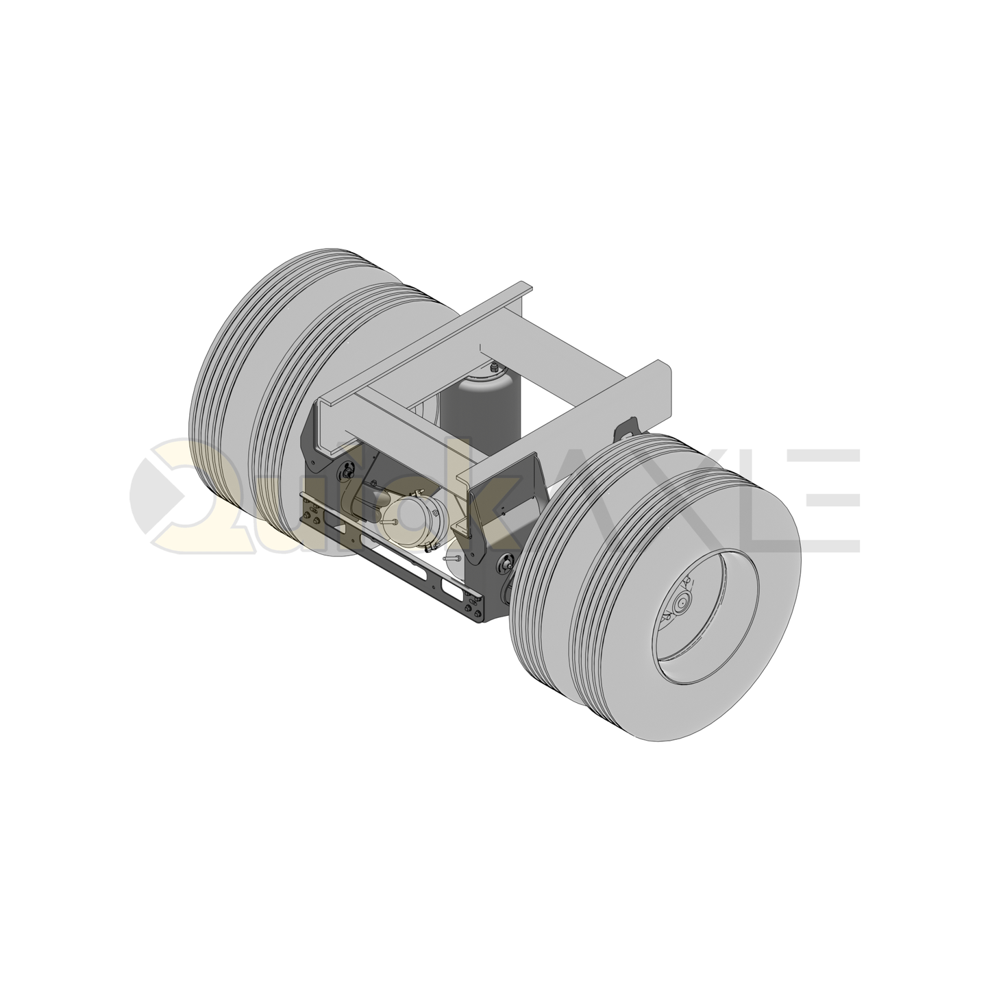 Ridewell RCA-215MM Mid-Mount Truck Air Ride Lift Axle Suspension - Non-Steerable - 22,500 lb Capacity - 2150204