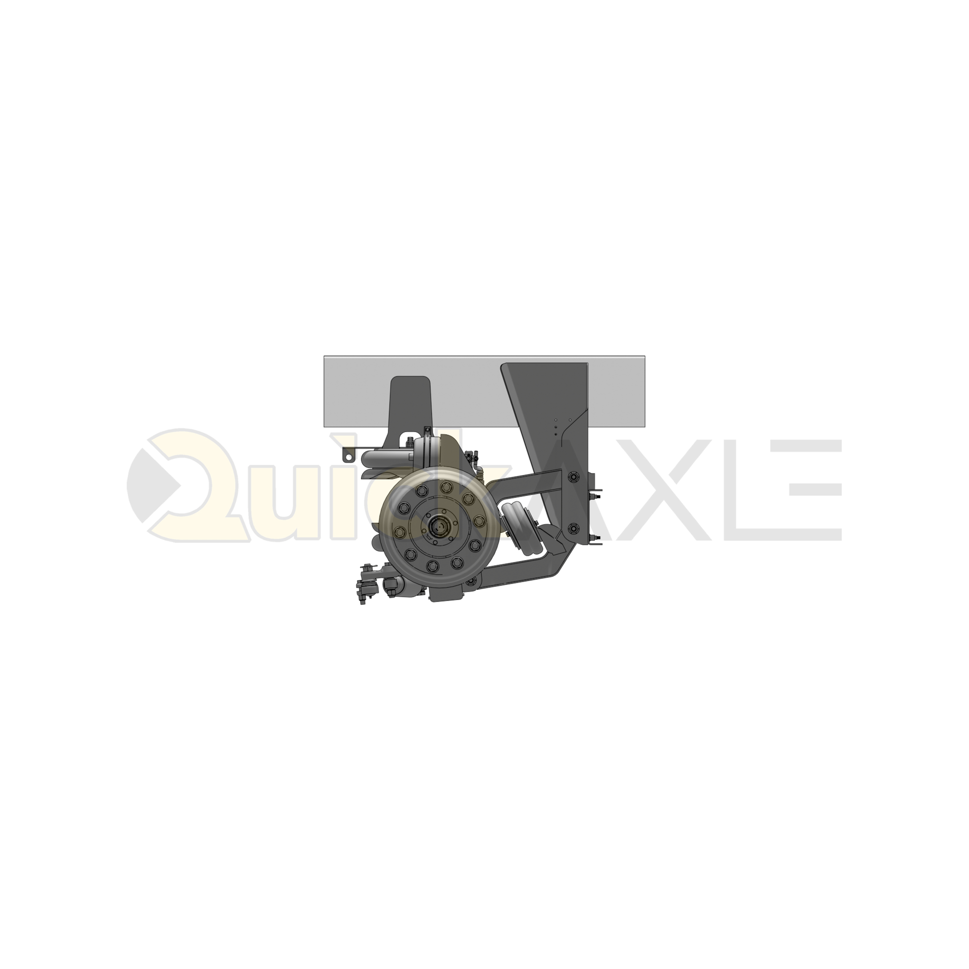 Ridewell RSS-233MM Truck Lift and Self-Steer Axle Suspension - Bolt-On - 34 in Frame - 2330023