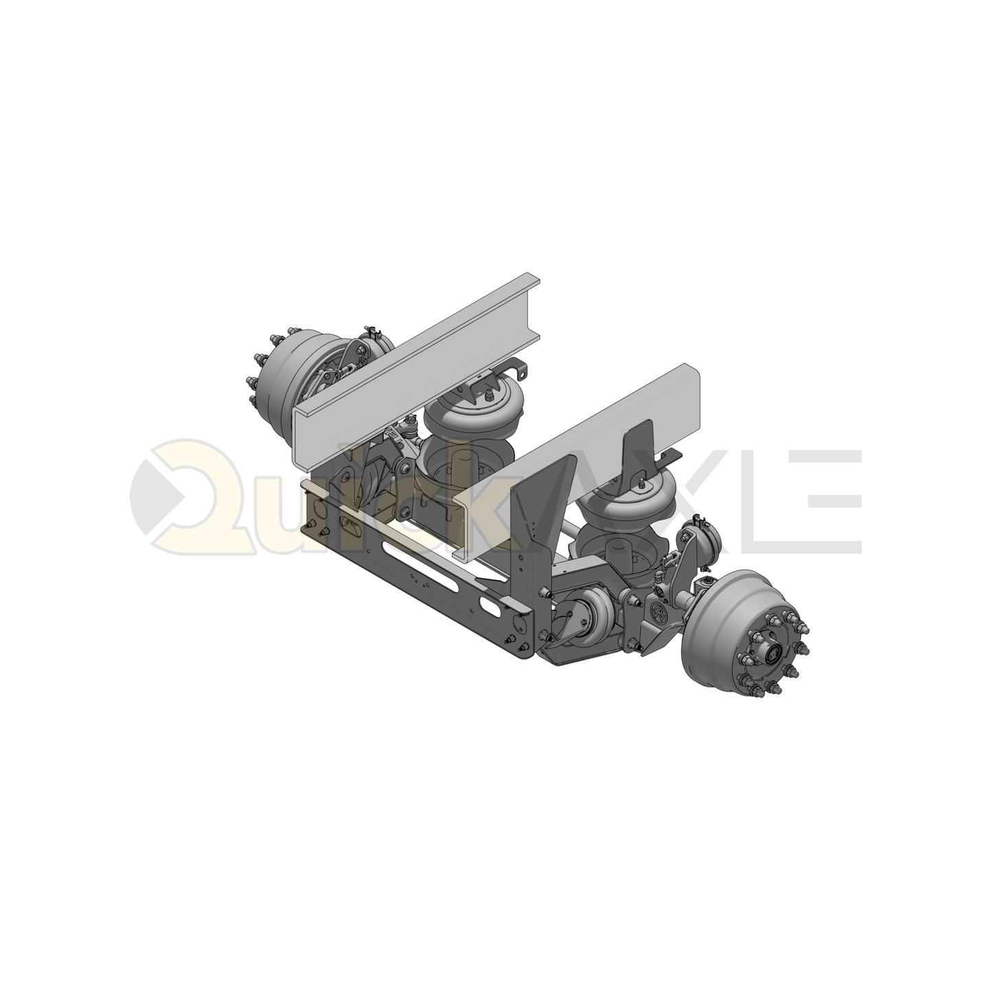 Ridewell RSS-233MM Truck Lift and Self-Steer Axle Suspension - Bolt-On - 34 in Frame - 2330023
