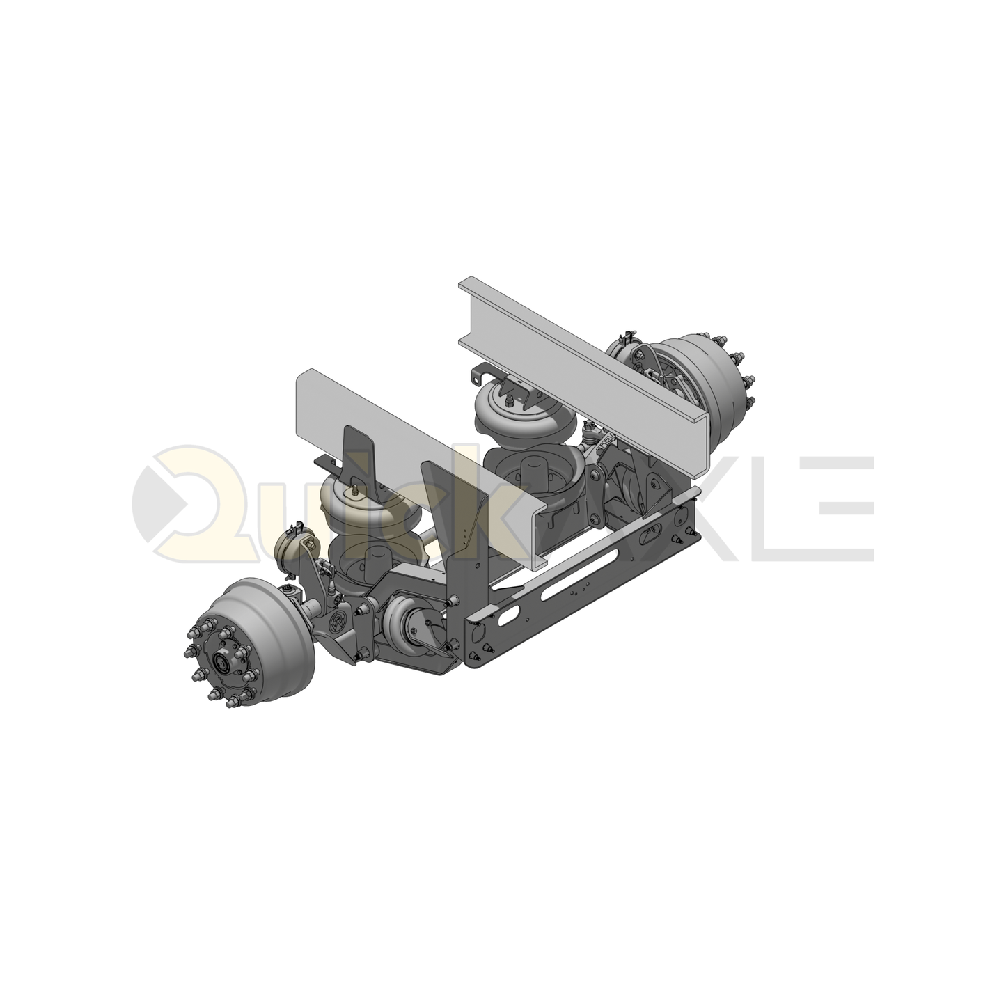 Ridewell RSS-233MM Truck Lift and Self-Steer Axle Suspension - Bolt-On - 34 in Frame - 2330023