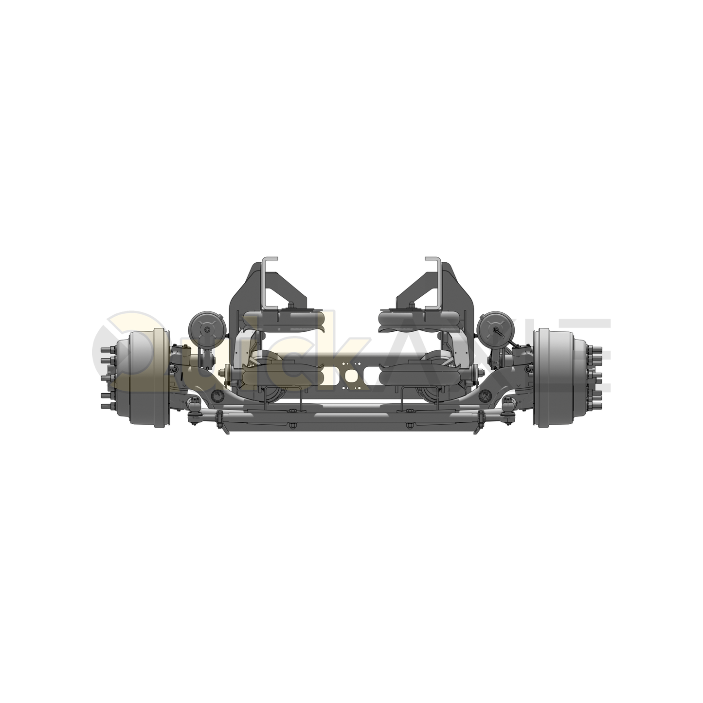 Ridewell RSS-233 20K Self-Steering Truck Lift Axle Suspension - Bolt-On - Drum Brake - 2332001