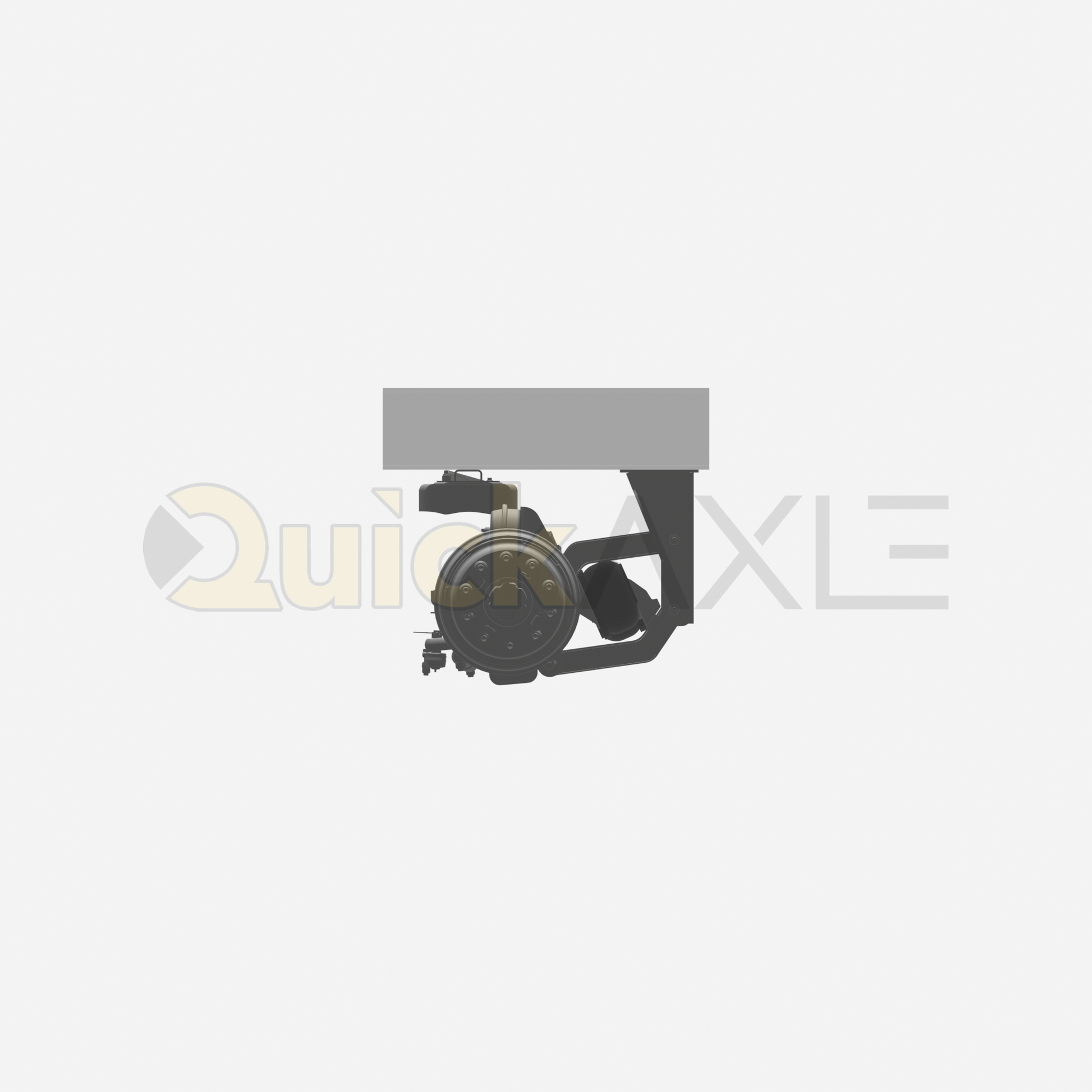 Ridewell RSS-233T 14K Self-Steering Truck Lift Axle Suspension - Weld-On - Drum Brake - 2339103