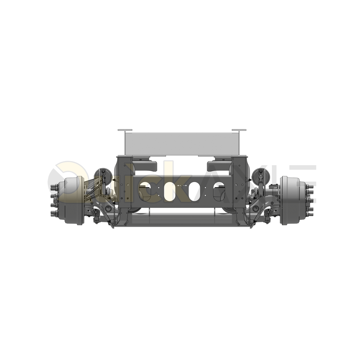 Ridewell RSS-233T 14K Truck Lift Axle Suspension - Self-Steer with Steer Locks - Weld-On - 2339103S