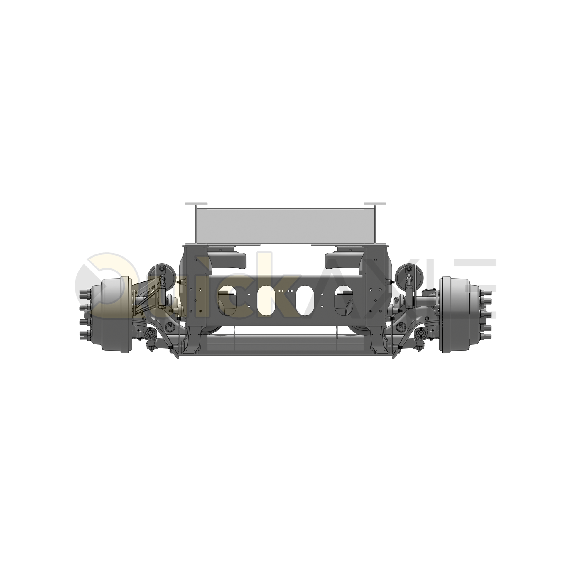 Ridewell RSS-233T 14K Truck Lift Axle Suspension - Self-Steer with Steer Locks - Weld-On - 2339103S