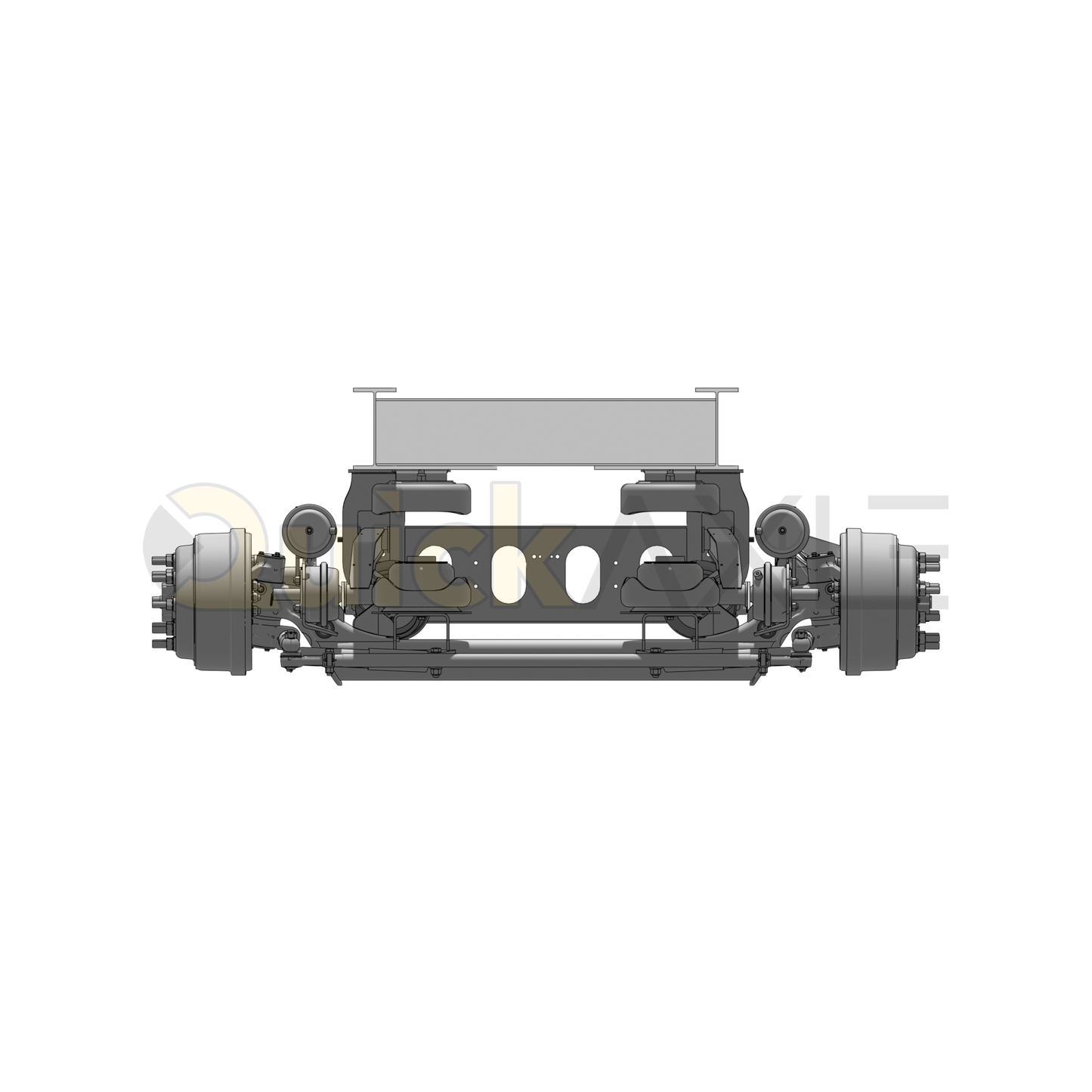 Ridewell RSS-233T 14K Truck Lift Axle Suspension - Self-Steer with Steer Locks - Weld-On - 2339103S
